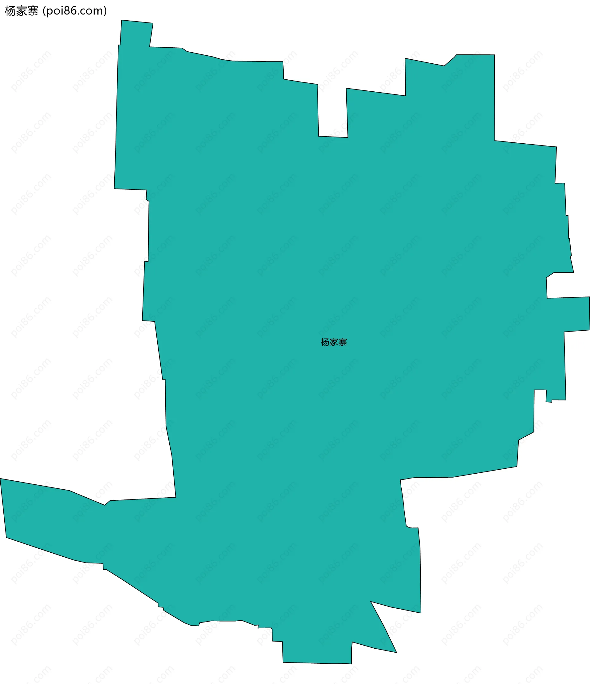 杨家寨边界地图