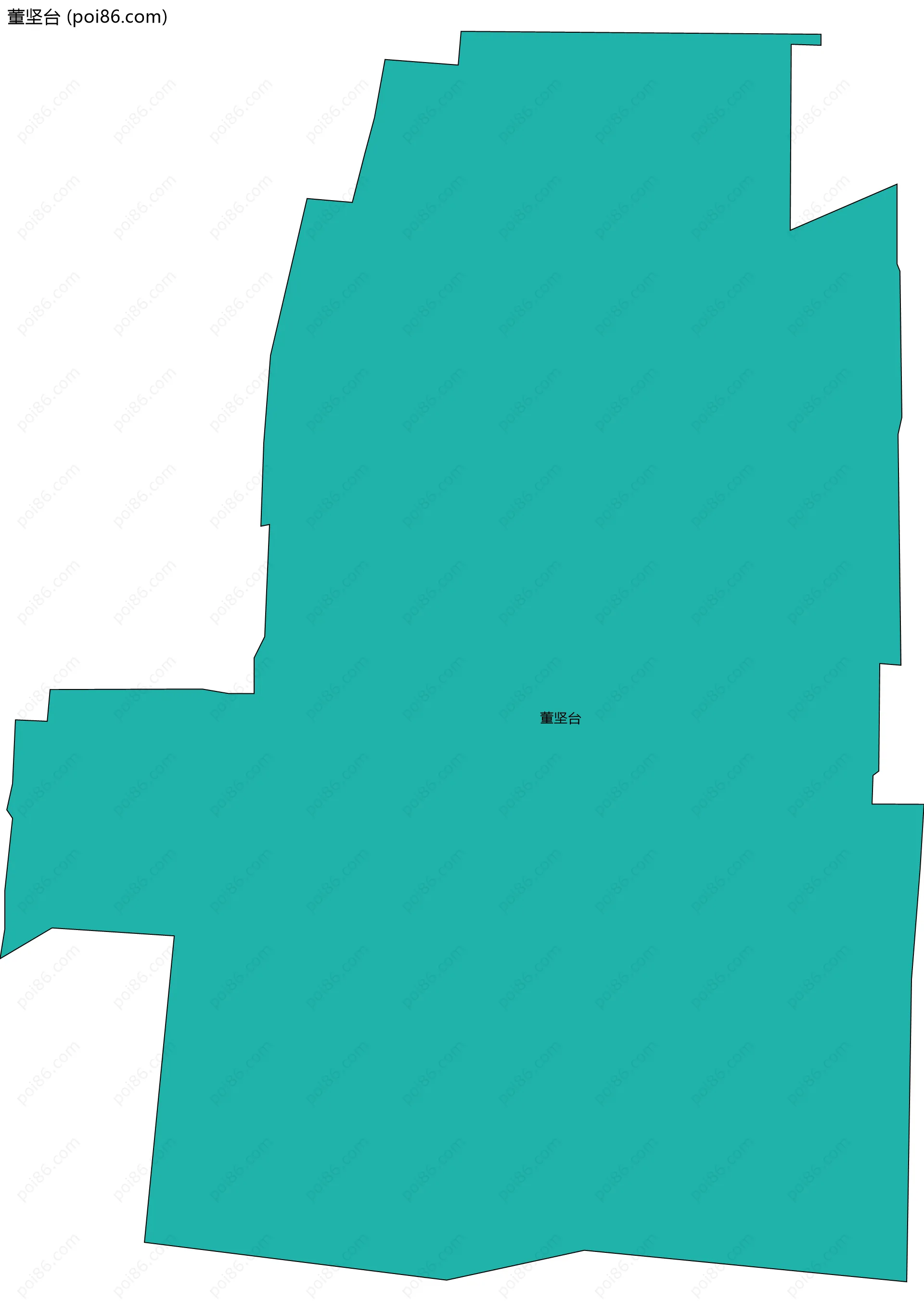 董坚台边界地图