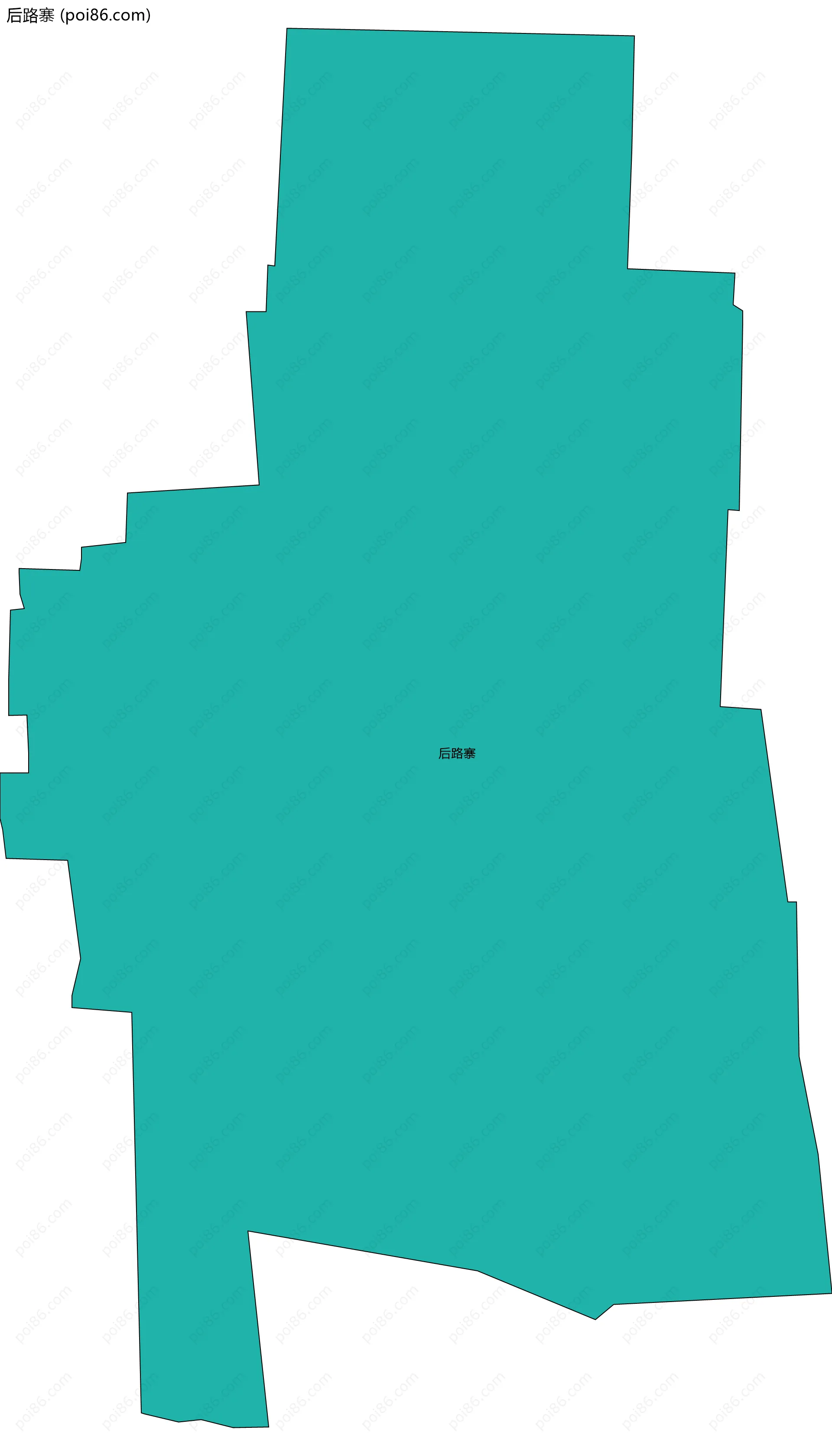 后路寨边界地图