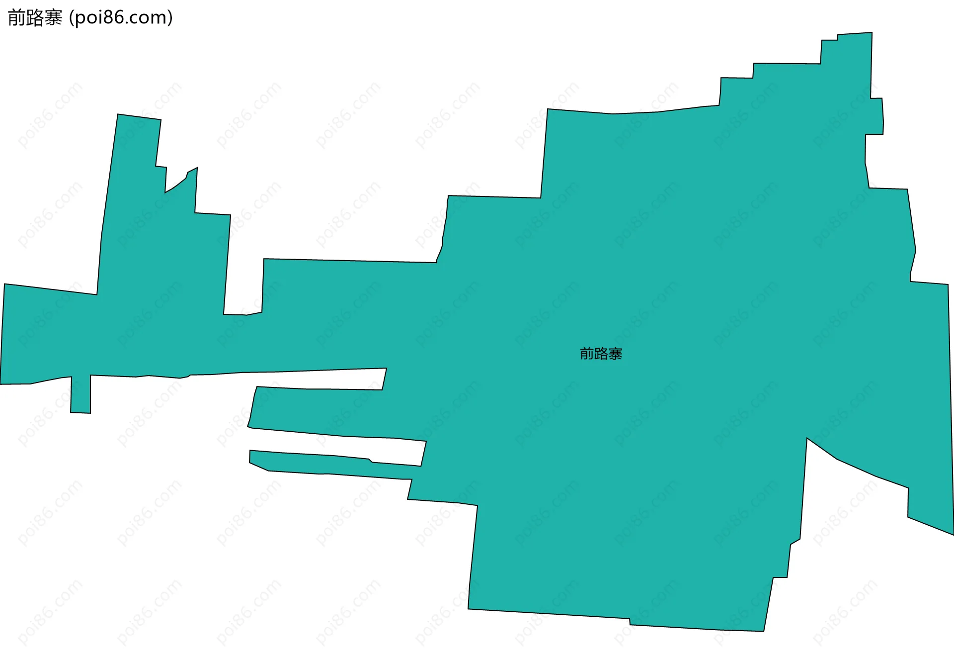 前路寨边界地图
