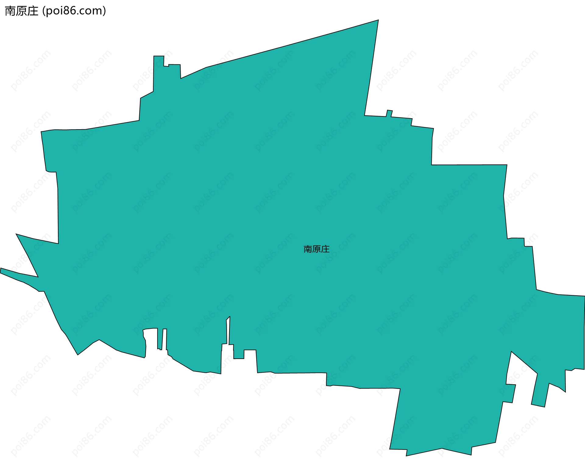 南原庄边界地图