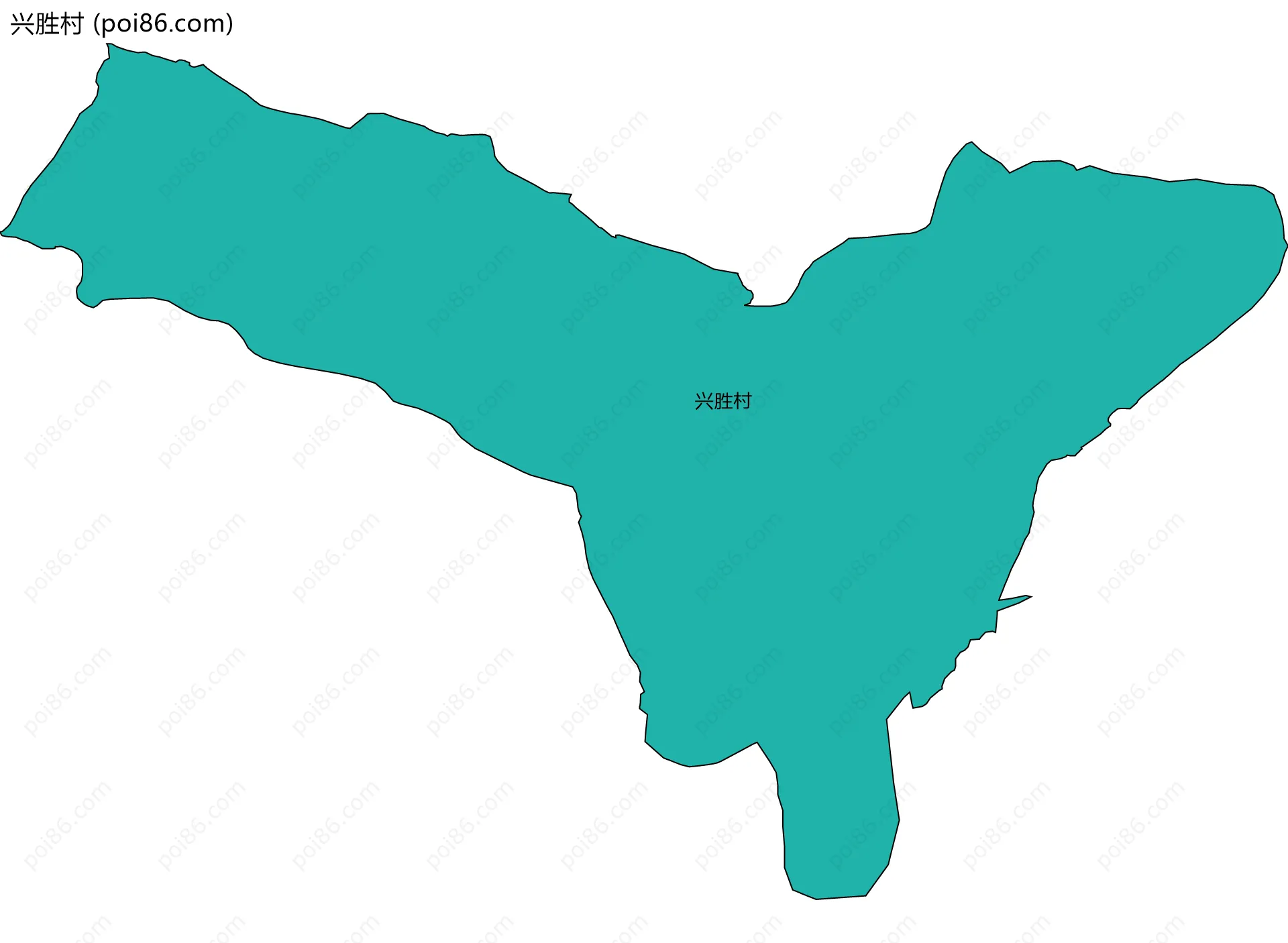 兴胜村边界地图