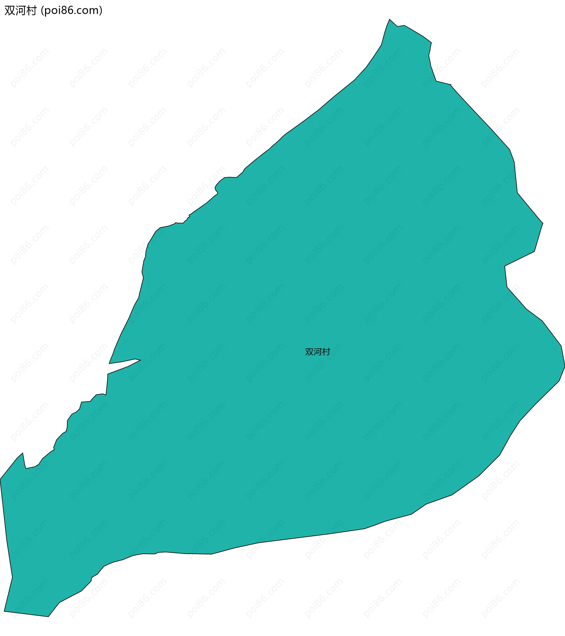 双河村边界地图