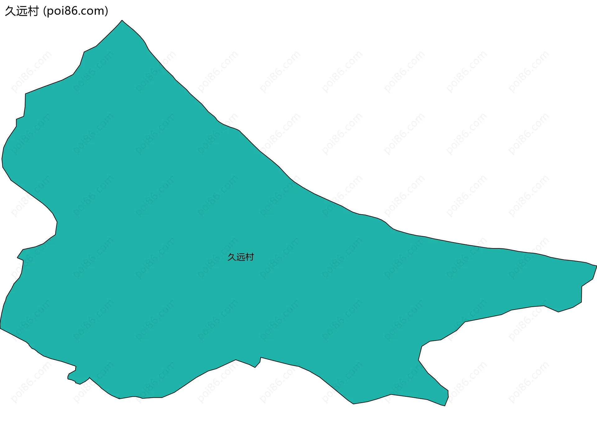 久远村边界地图