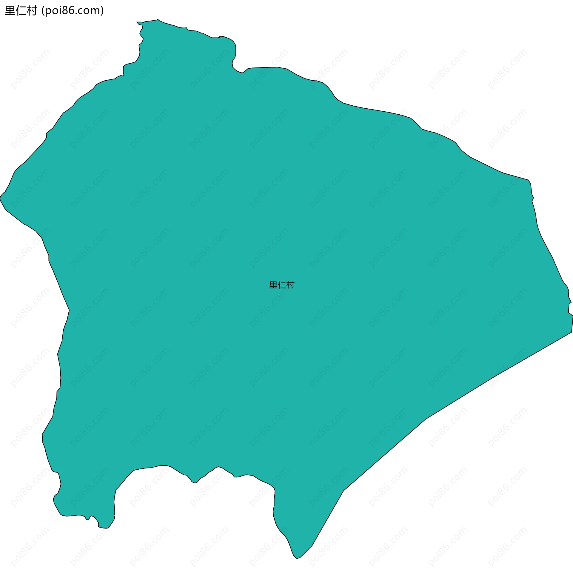 里仁村边界地图