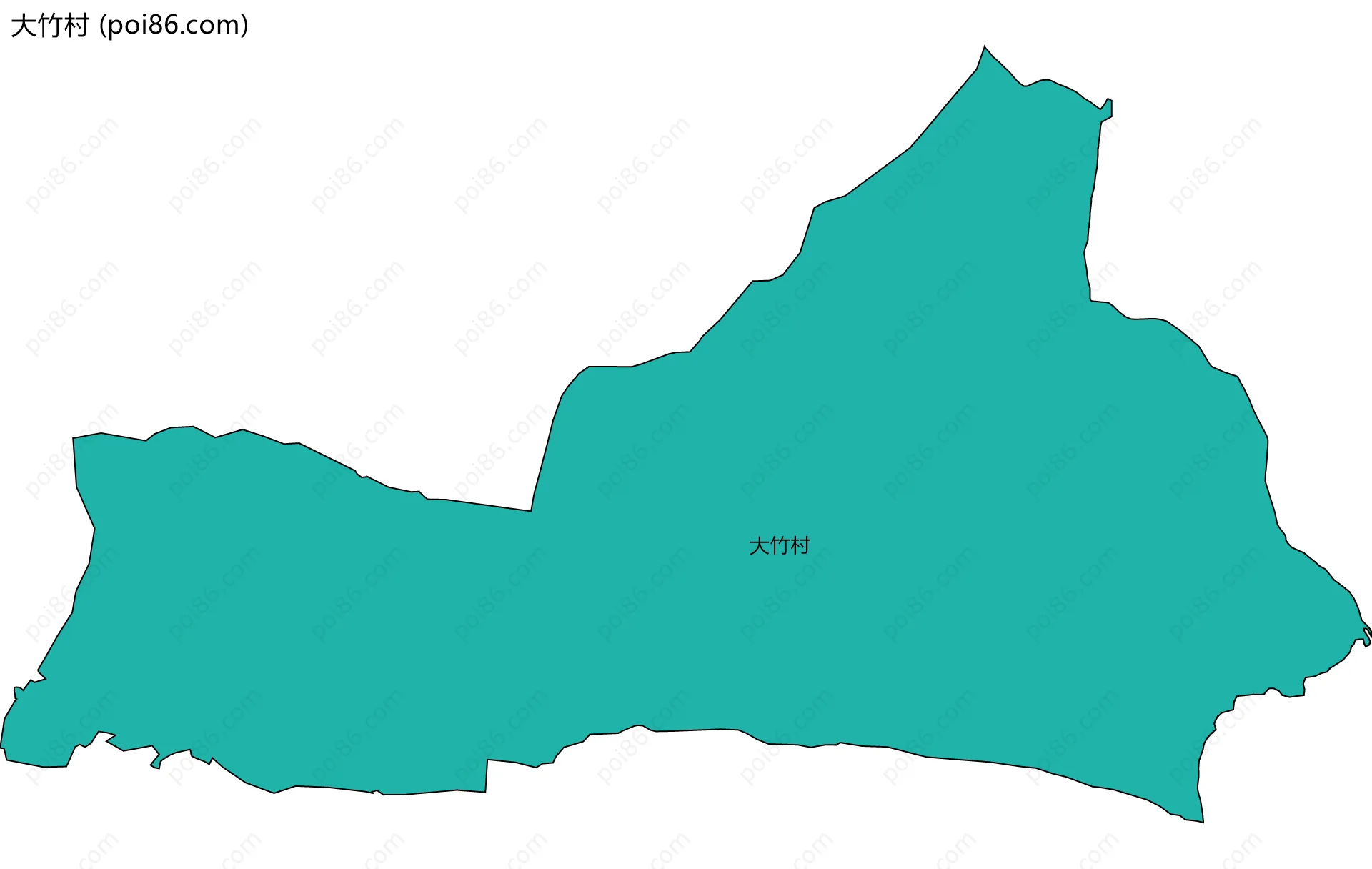 大竹村边界地图