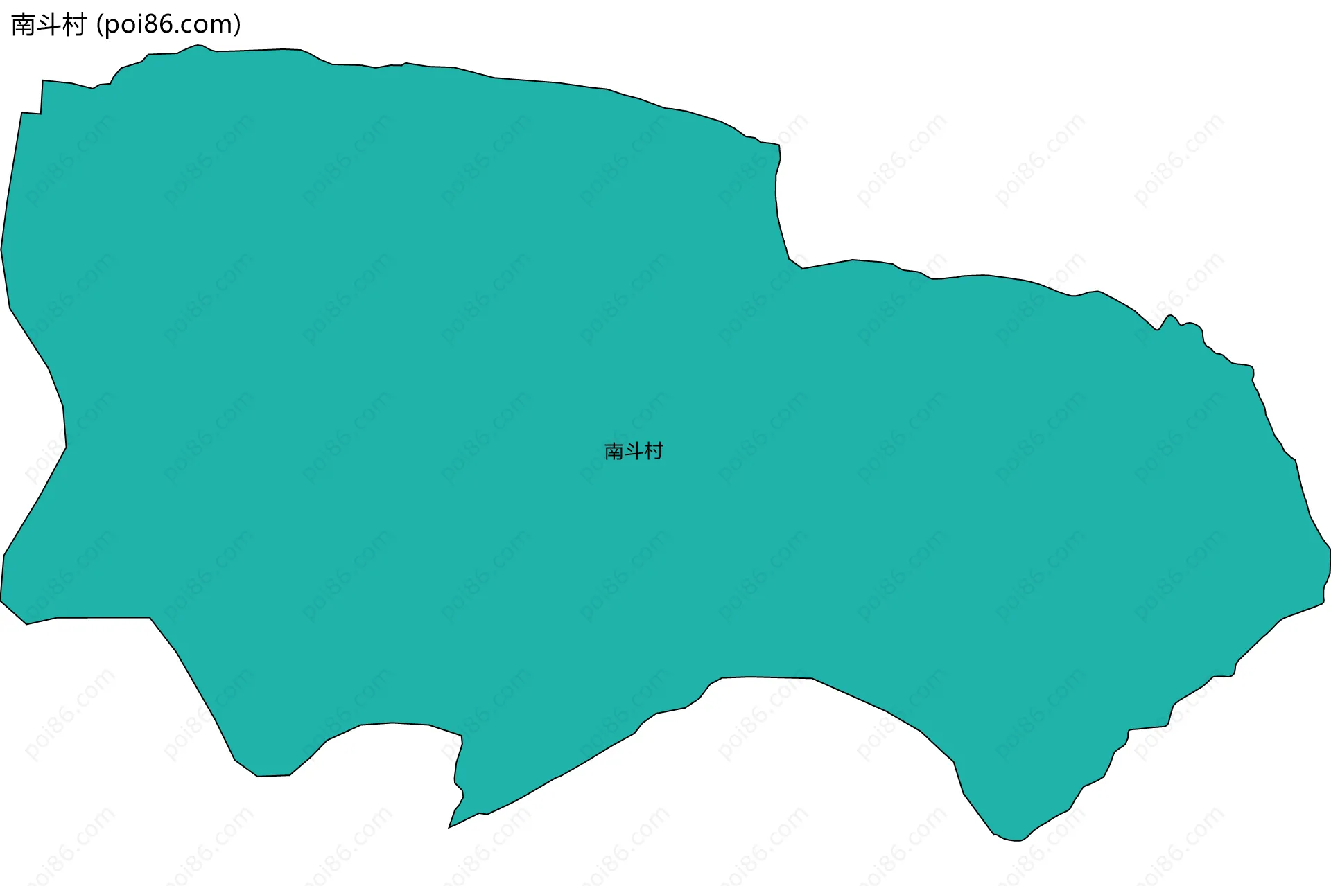 南斗村边界地图