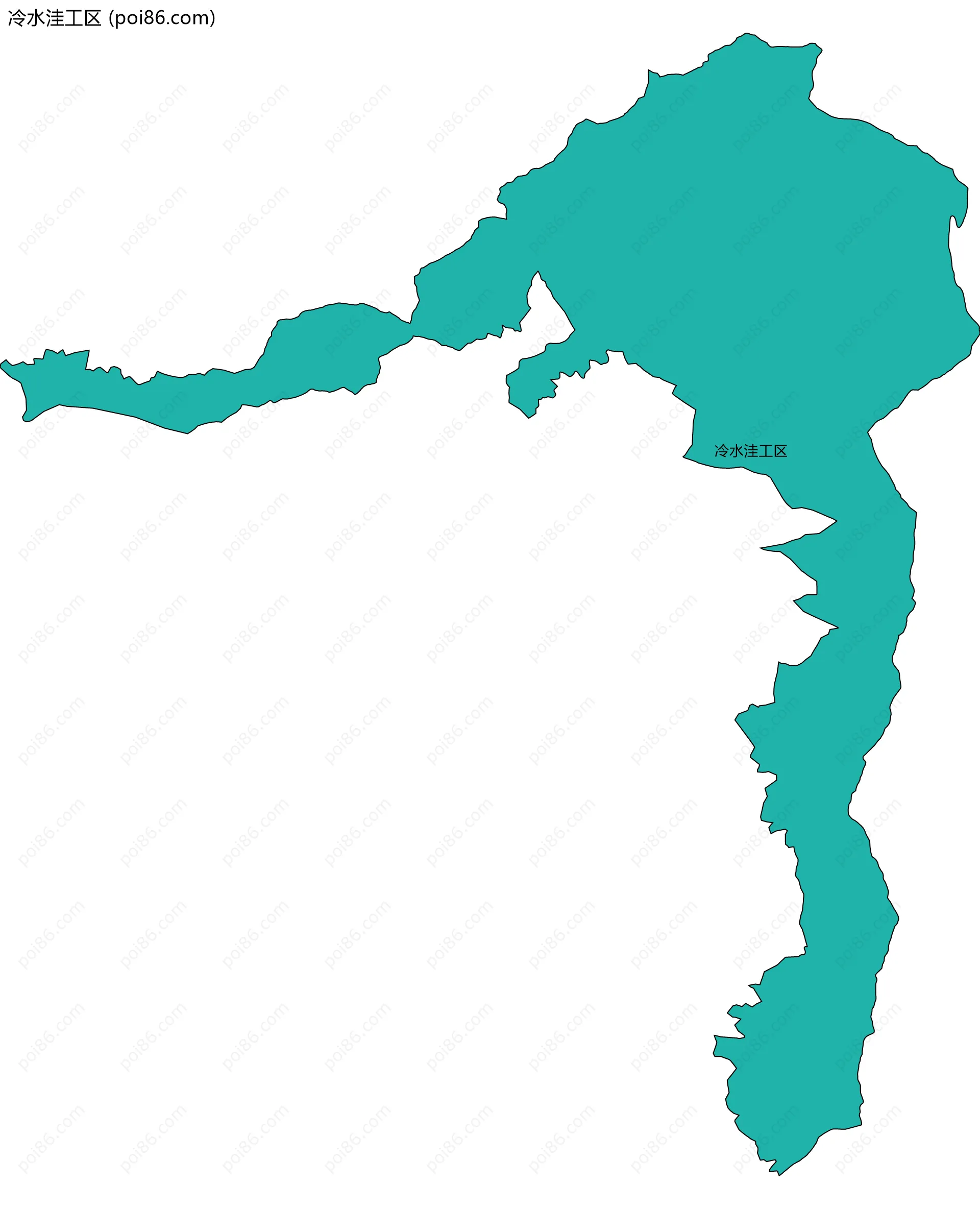 冷水洼工区边界地图