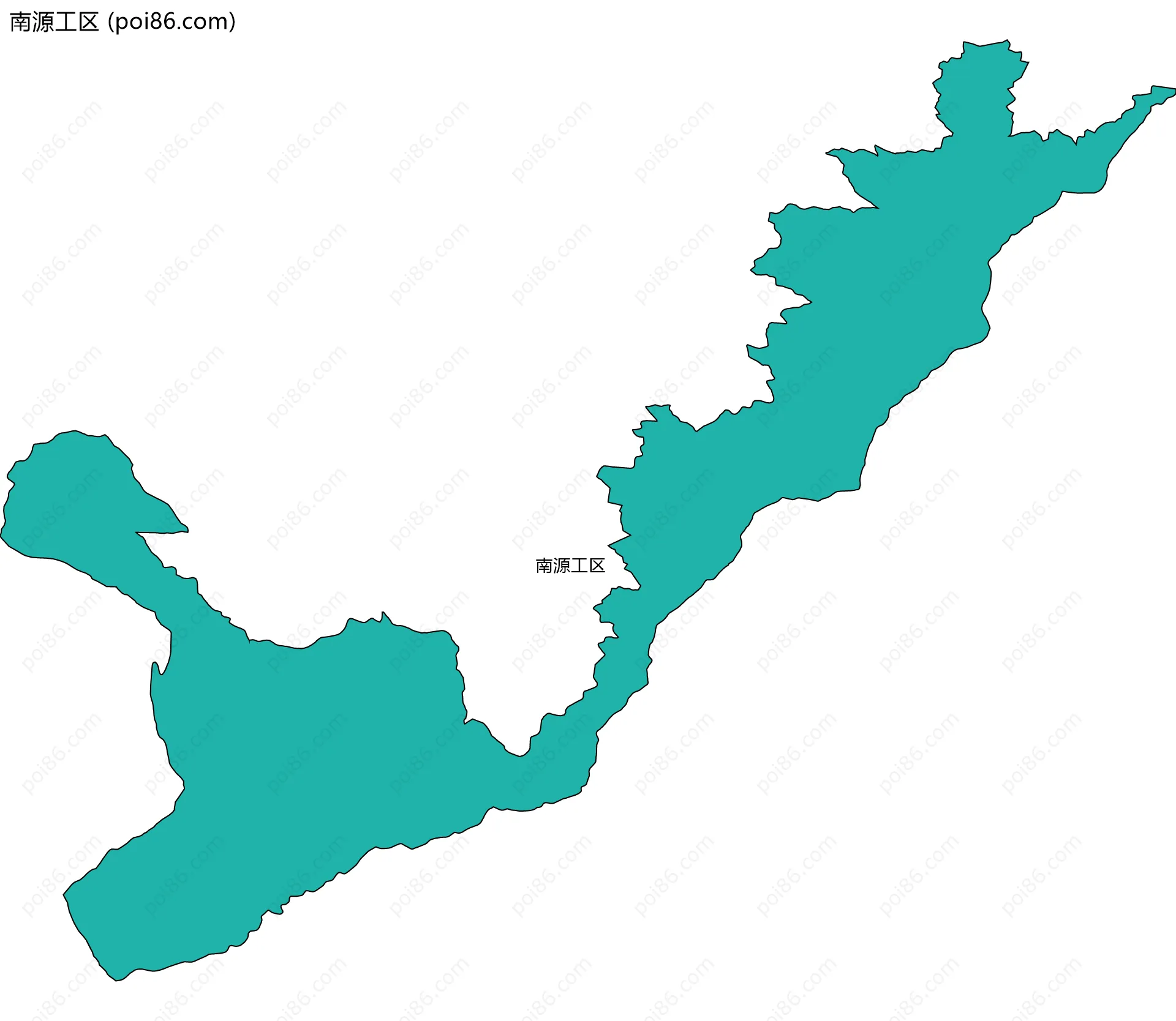 南源工区边界地图