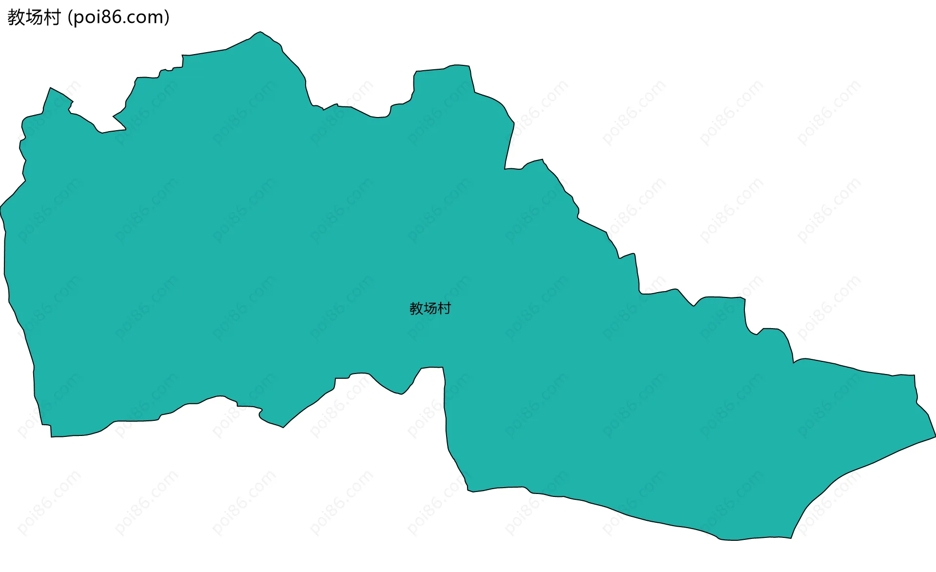 教场村边界地图
