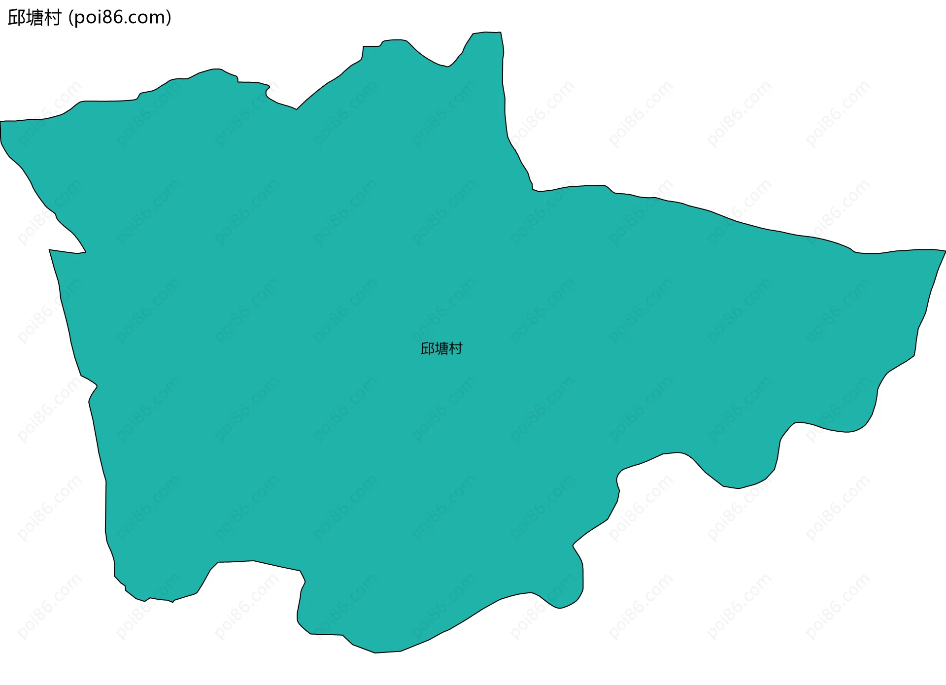 邱塘村边界地图
