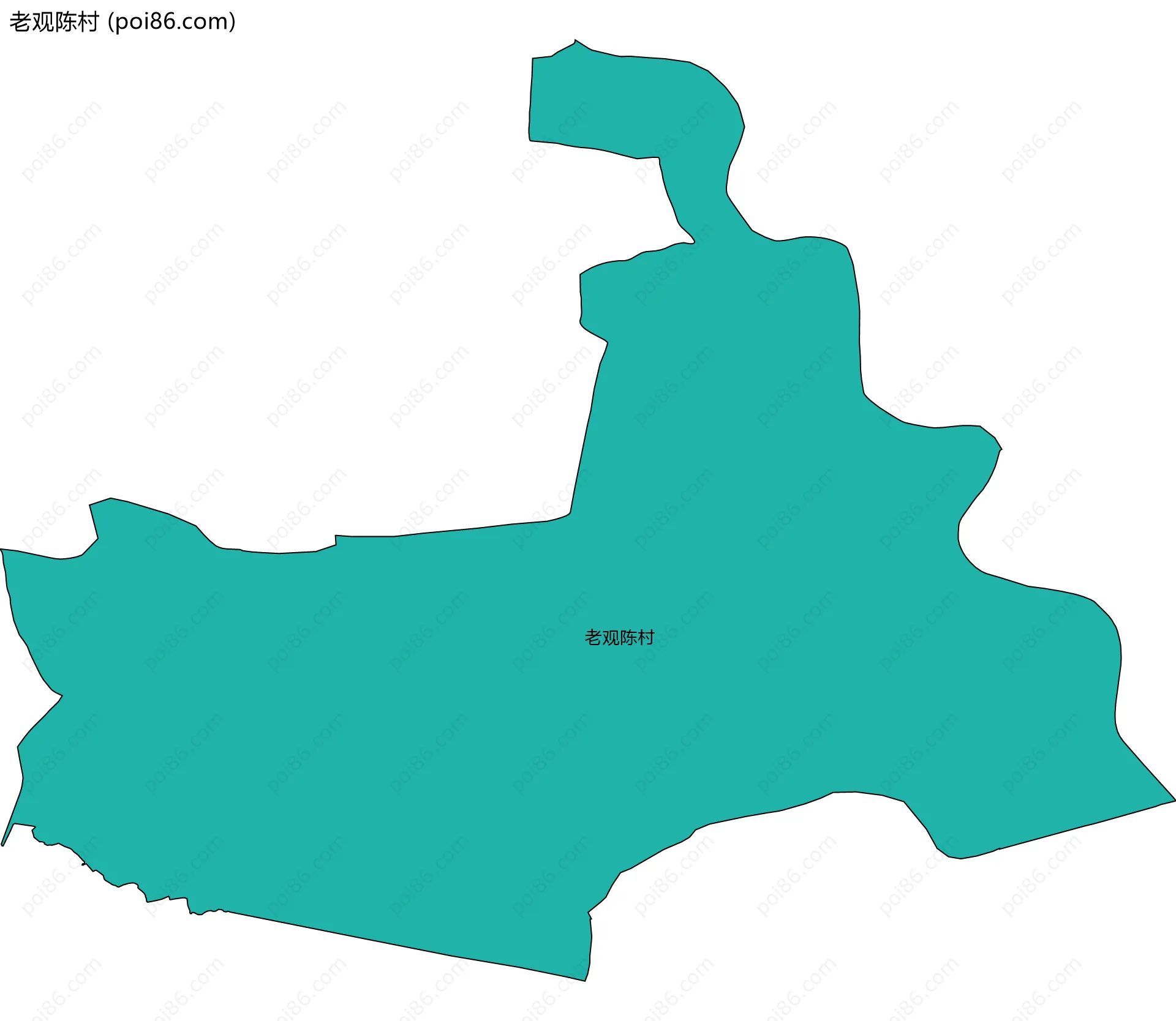 老观陈村边界地图