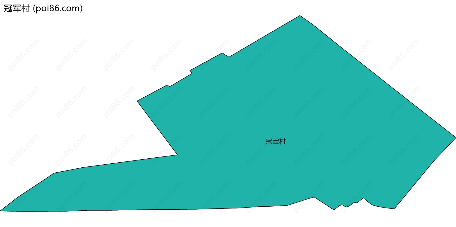 冠军村边界地图