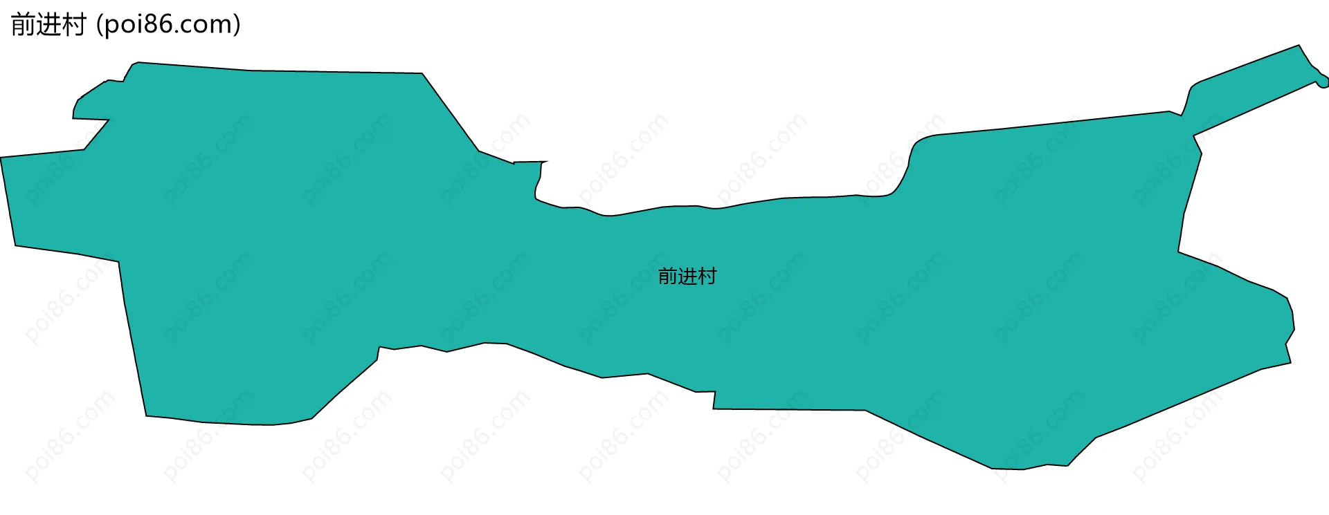 前进村边界地图