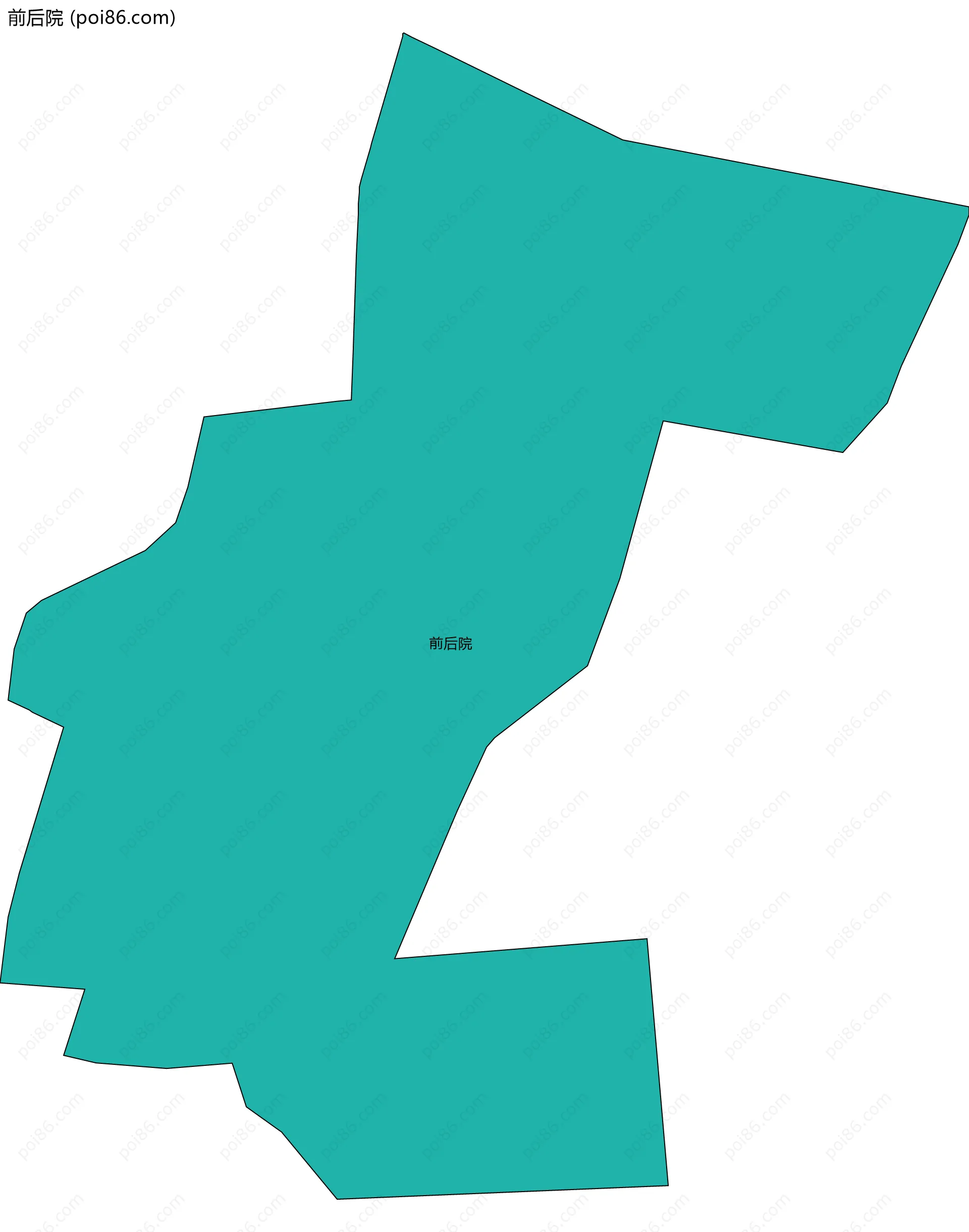 前后院边界地图