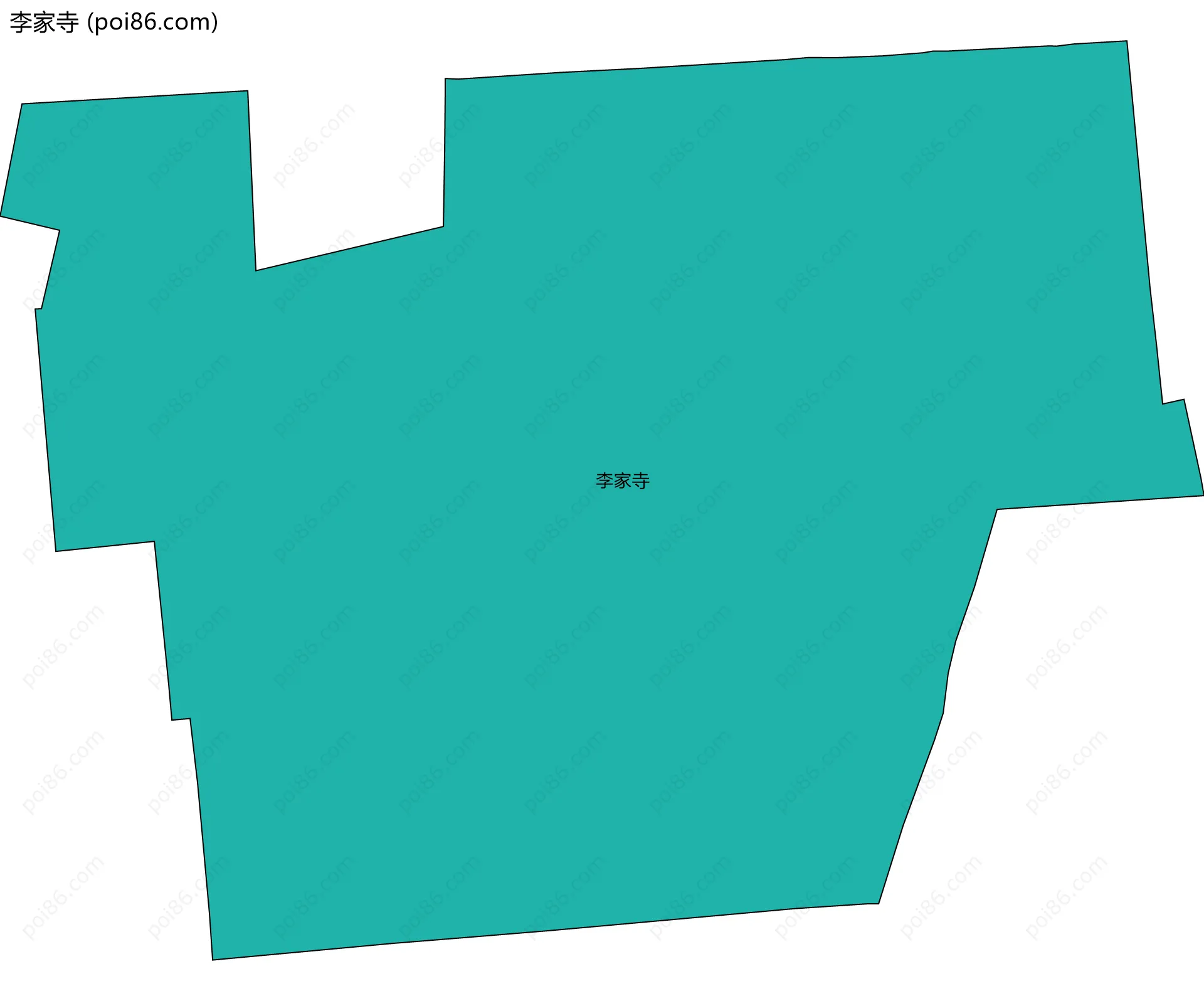 李家寺边界地图