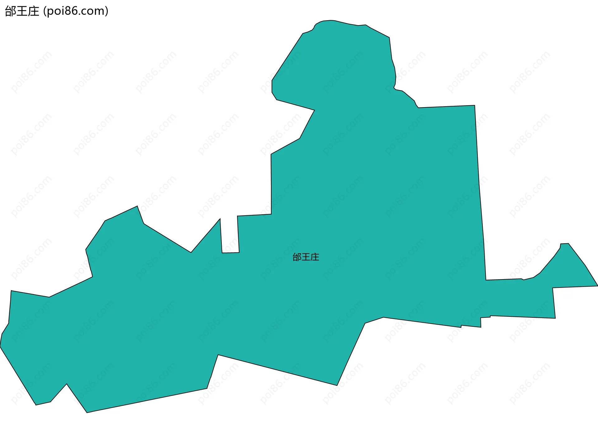 邰王庄边界地图