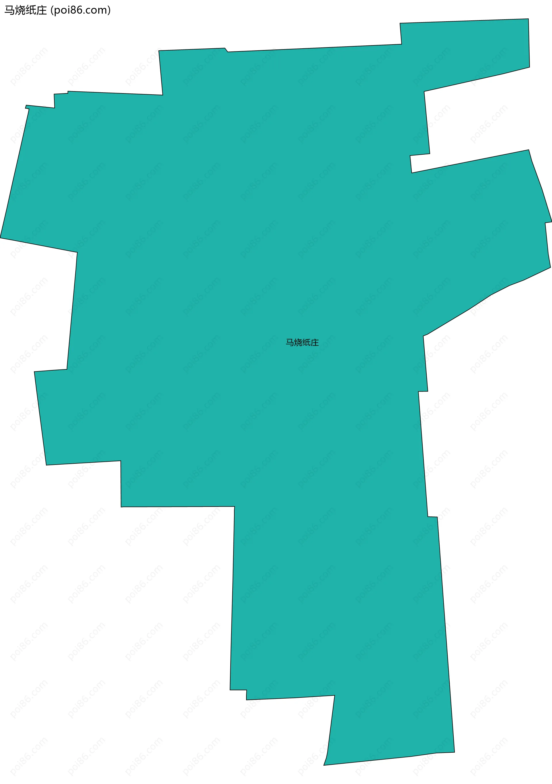 马烧纸庄边界地图