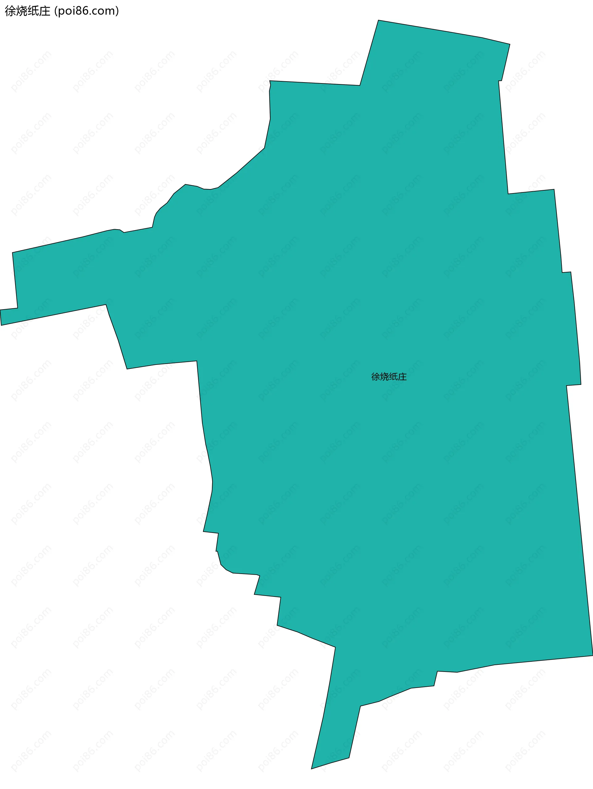 徐烧纸庄边界地图