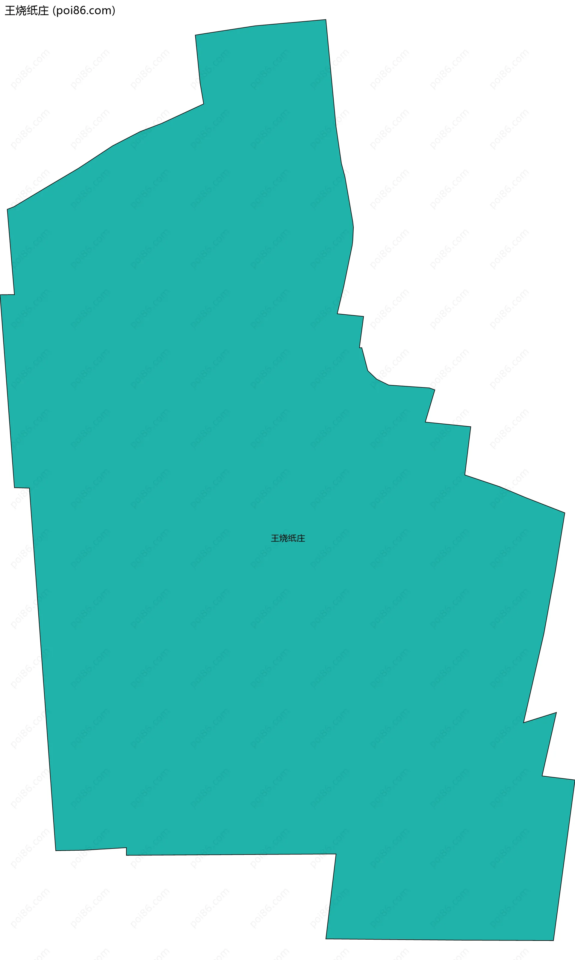 王烧纸庄边界地图