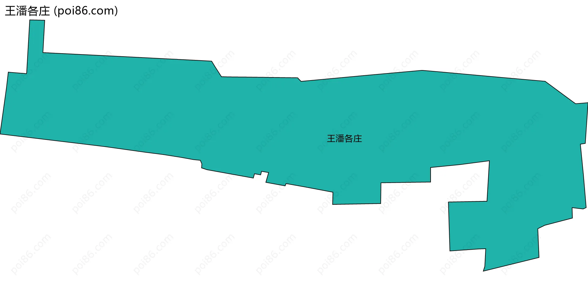 王潘各庄边界地图