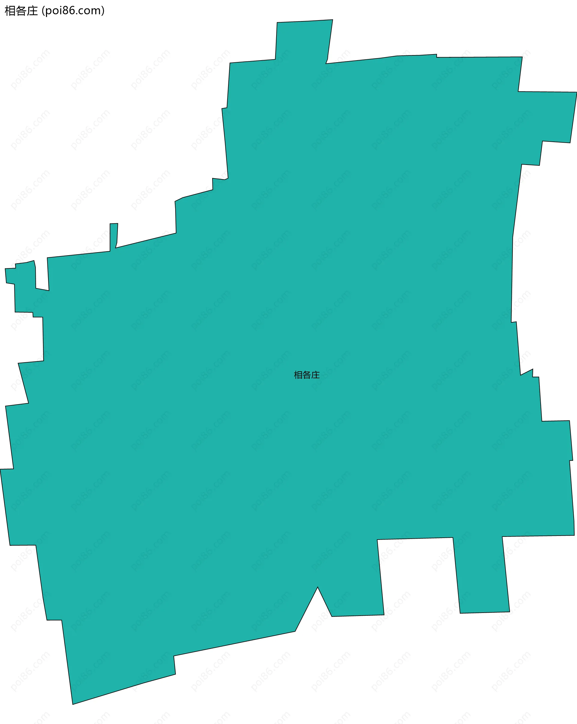 相各庄边界地图