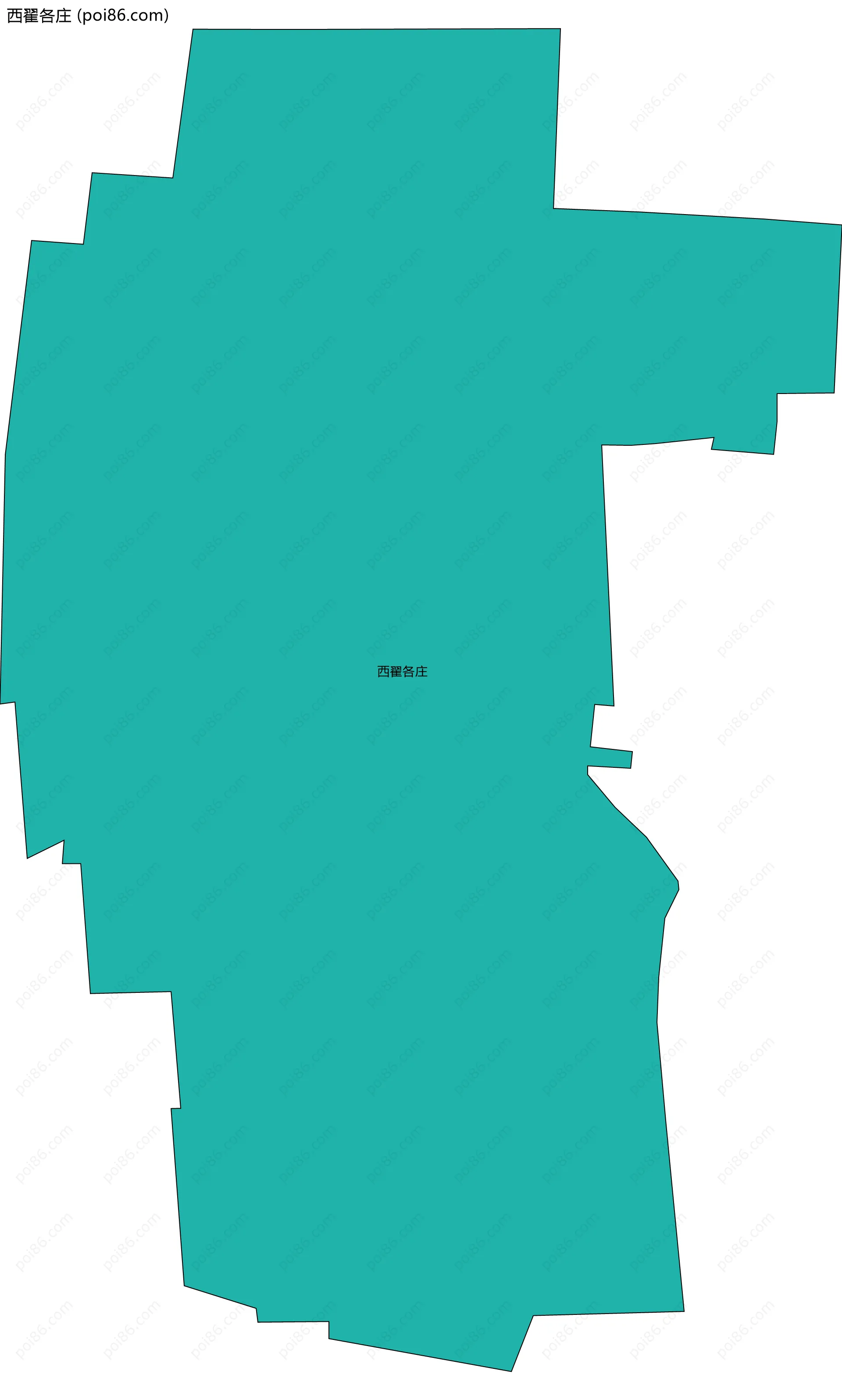 西翟各庄边界地图