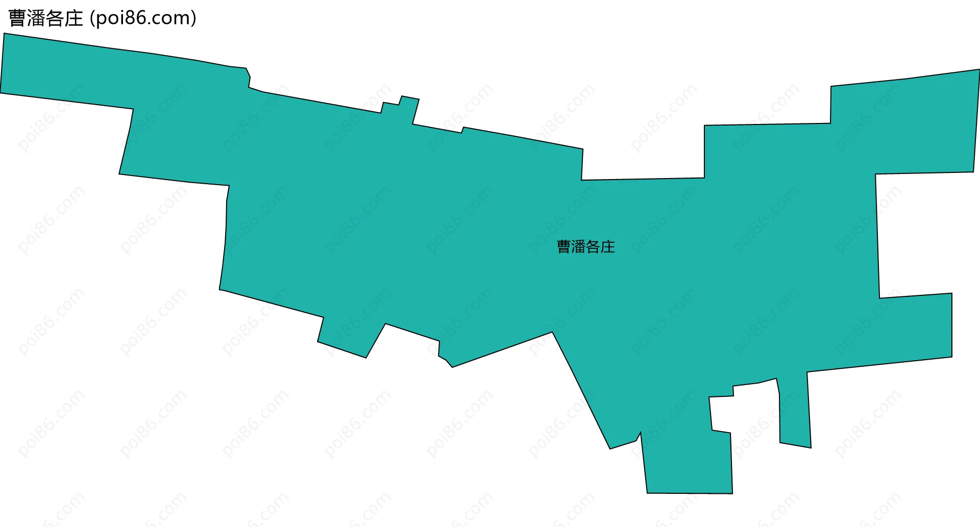 曹潘各庄边界地图