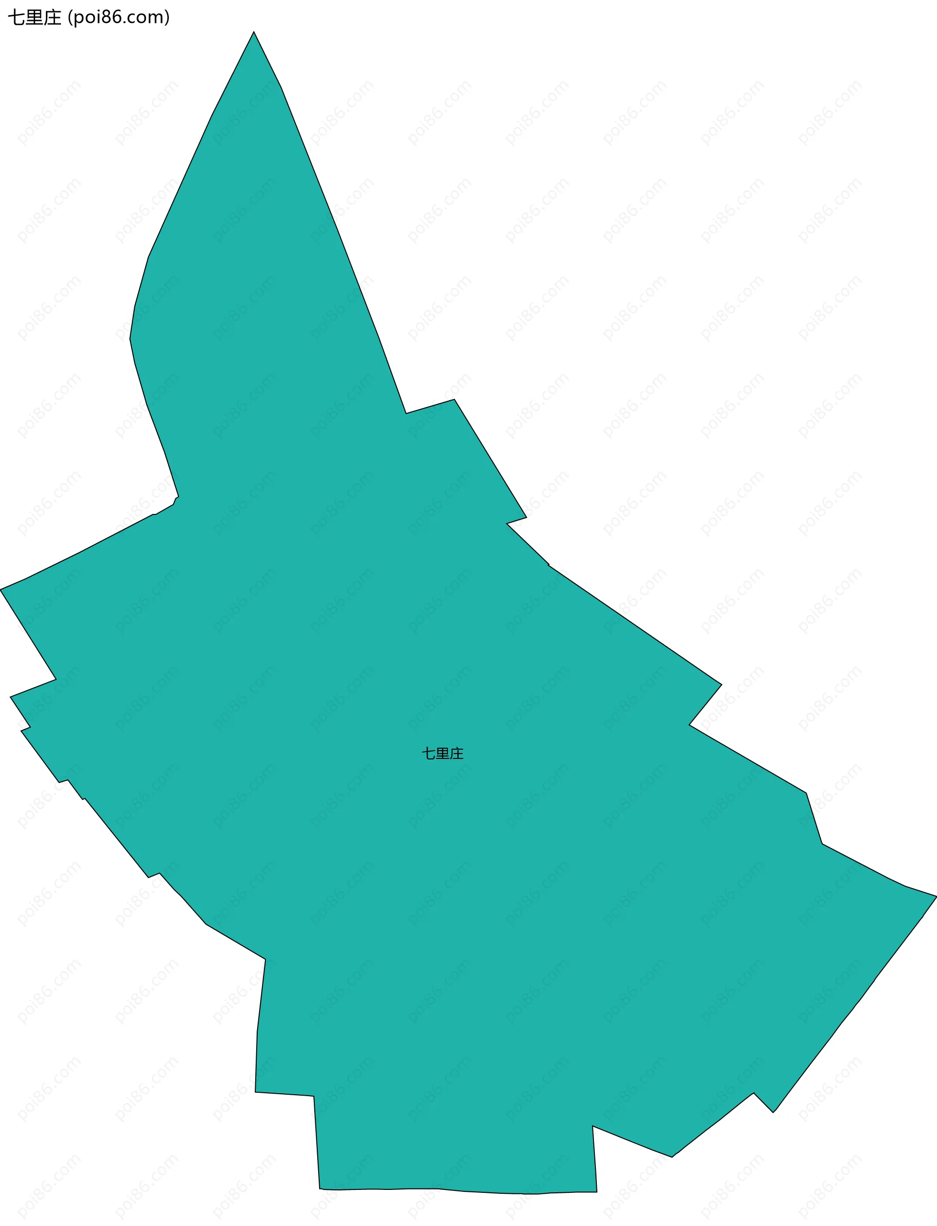 七里庄边界地图