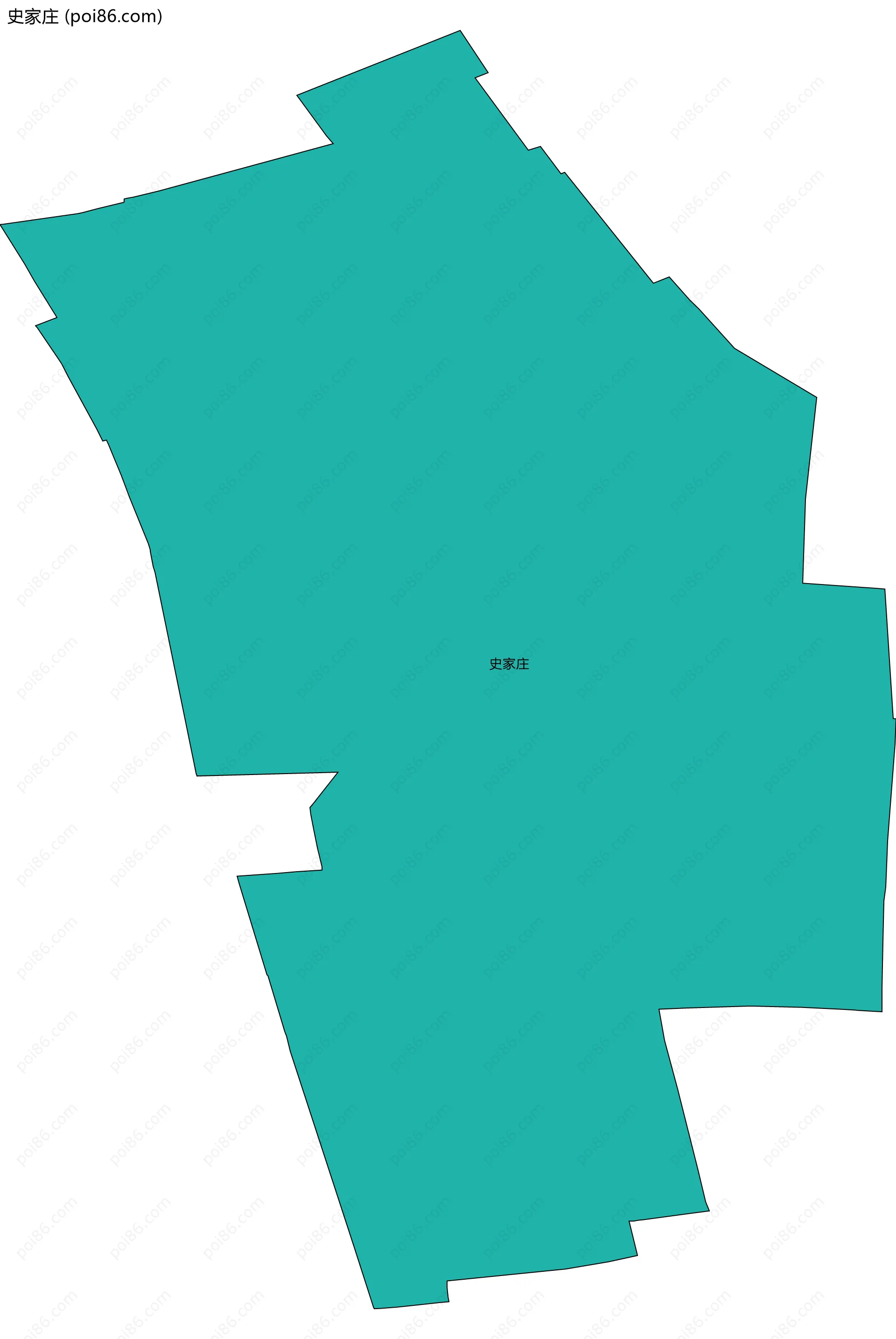 史家庄边界地图