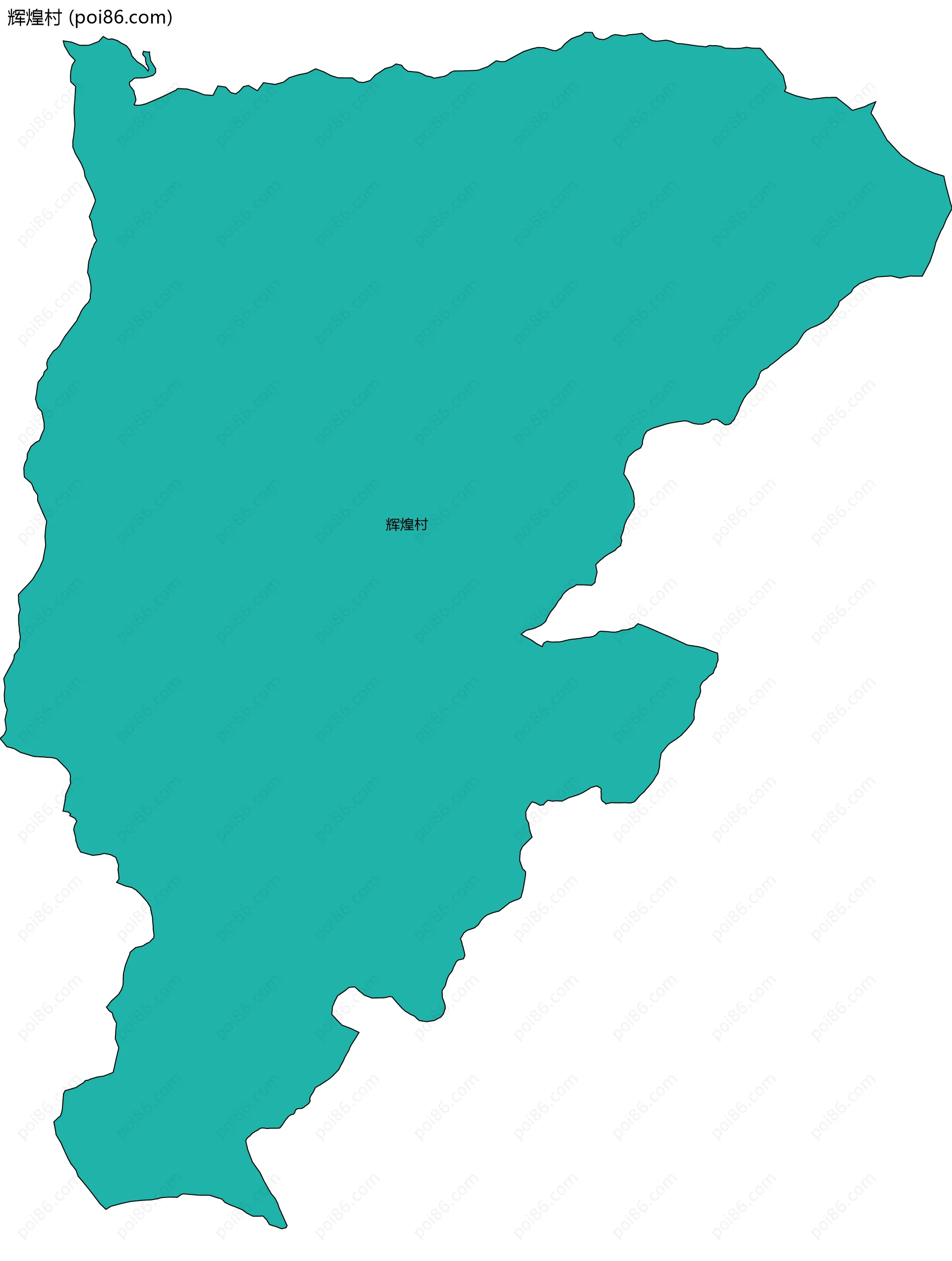 辉煌村边界地图
