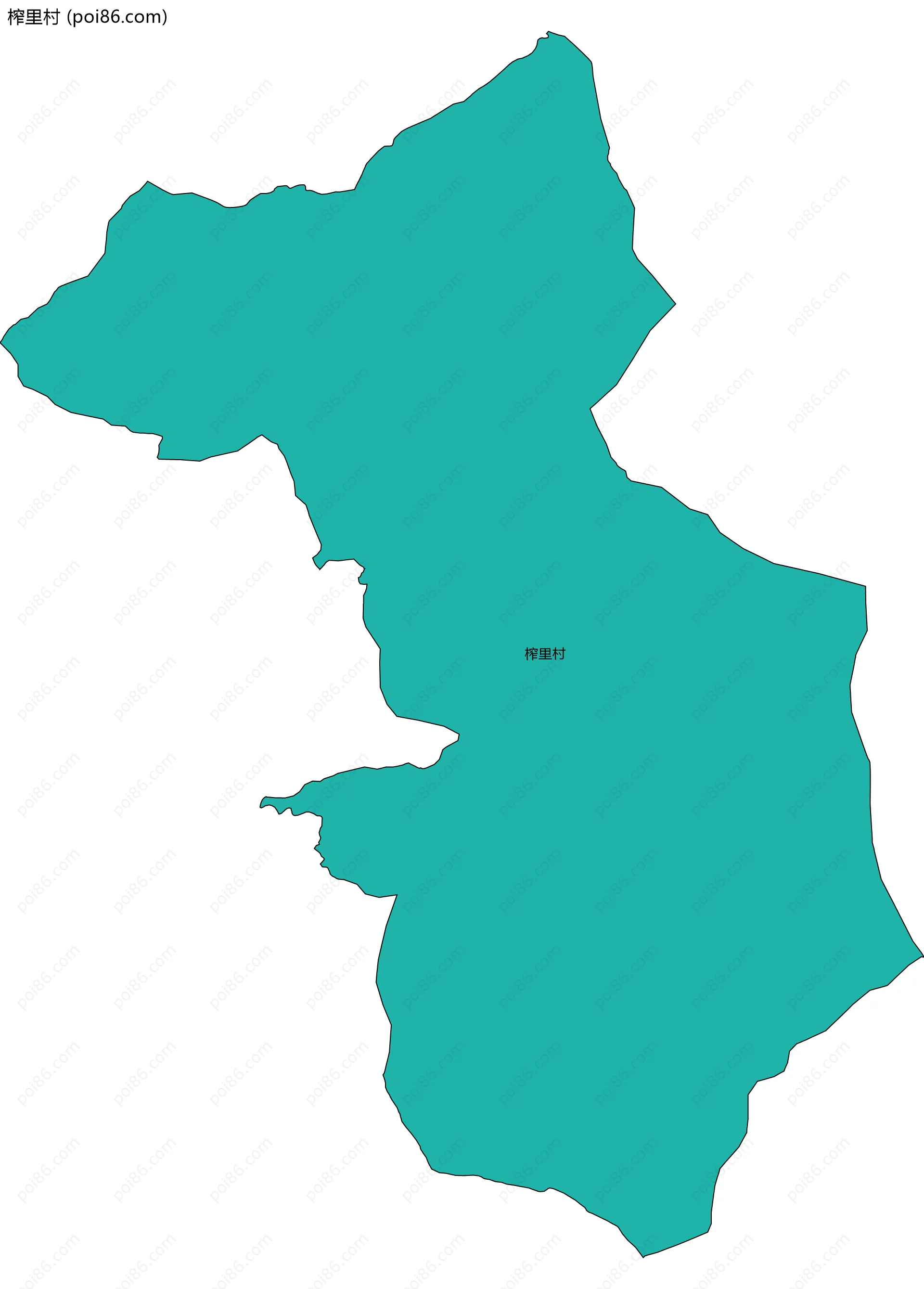 榨里村边界地图