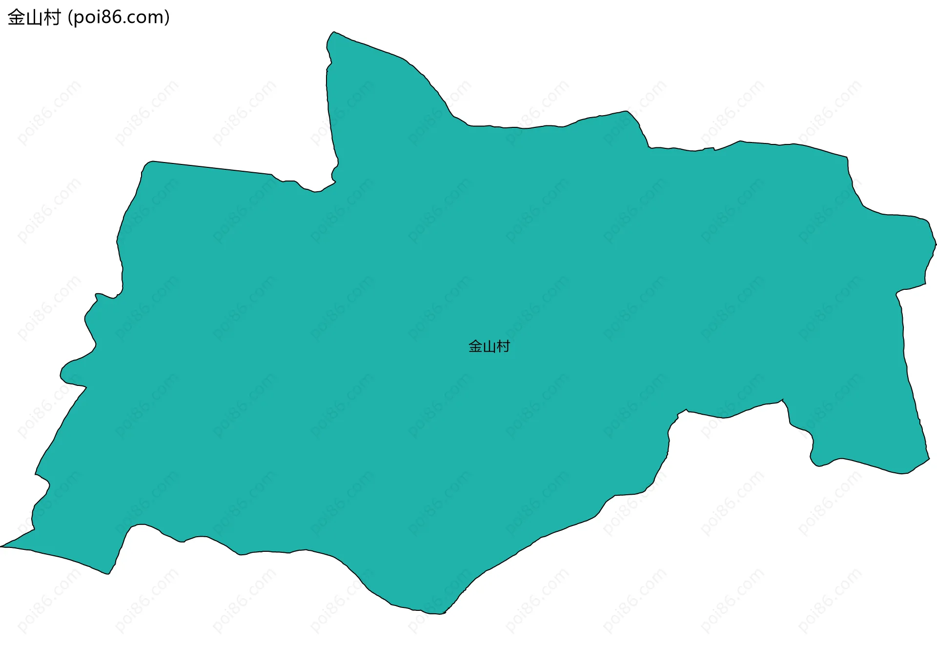 金山村边界地图