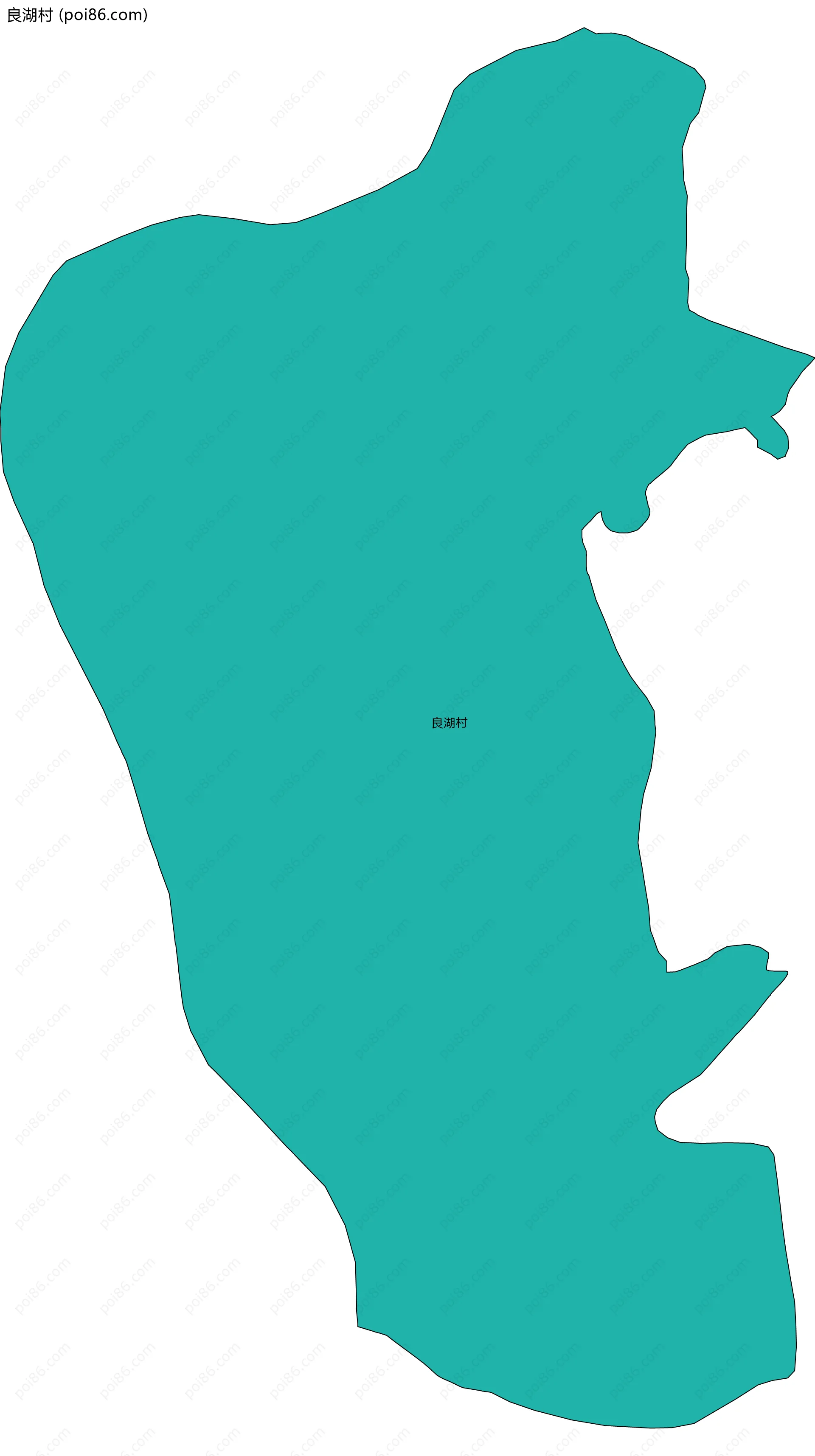 良湖村边界地图