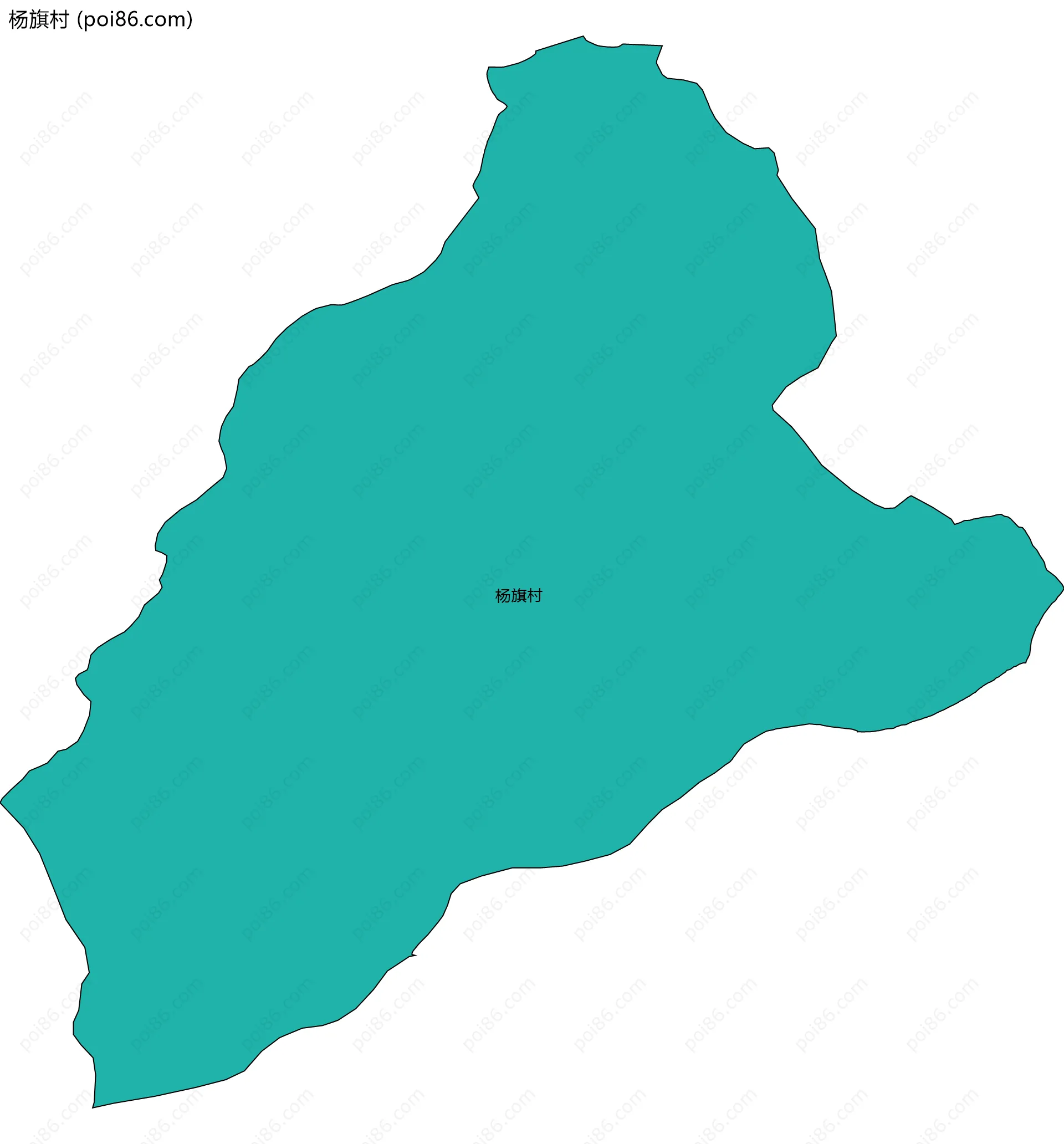 杨旗村边界地图