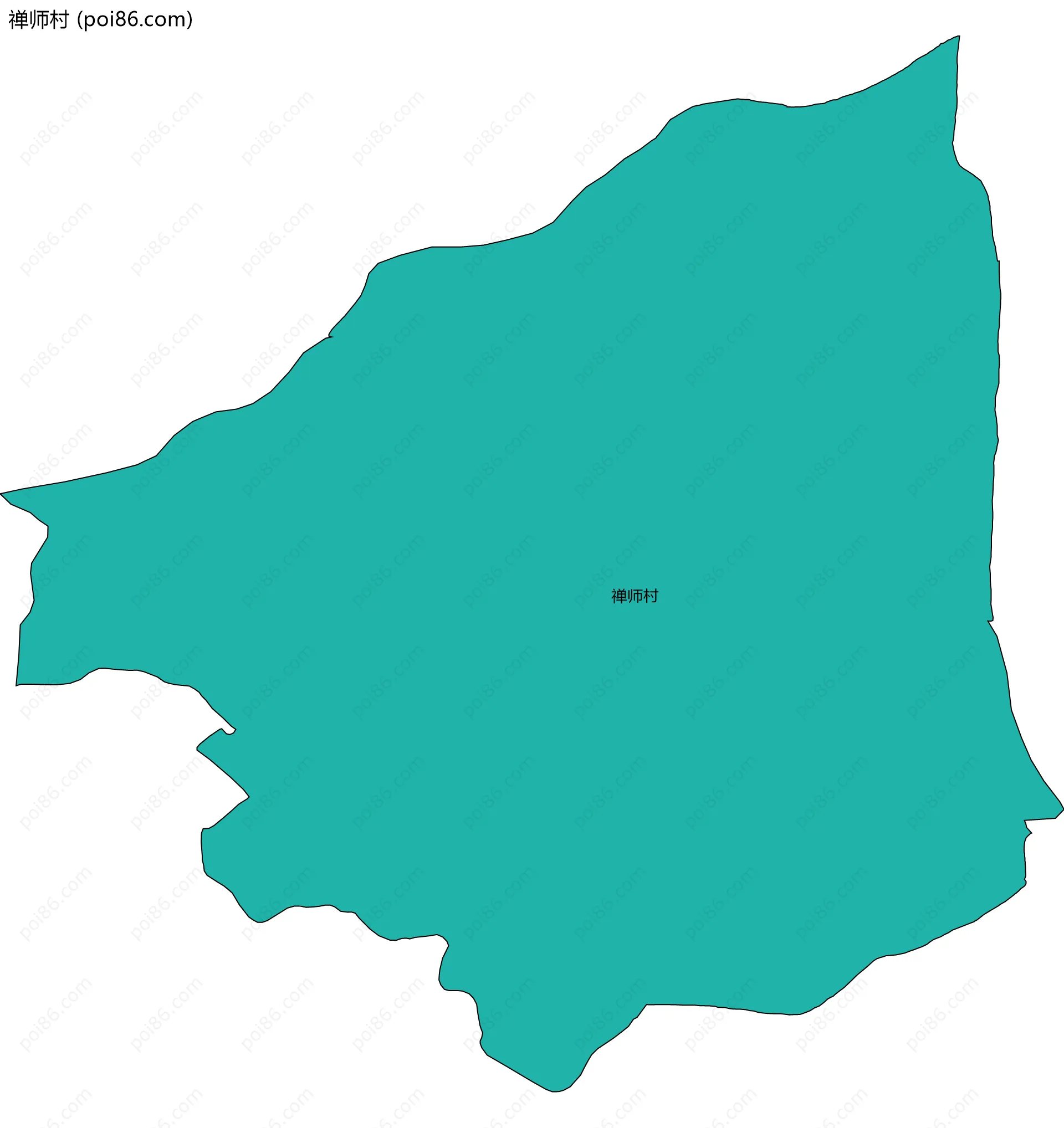 禅师村边界地图