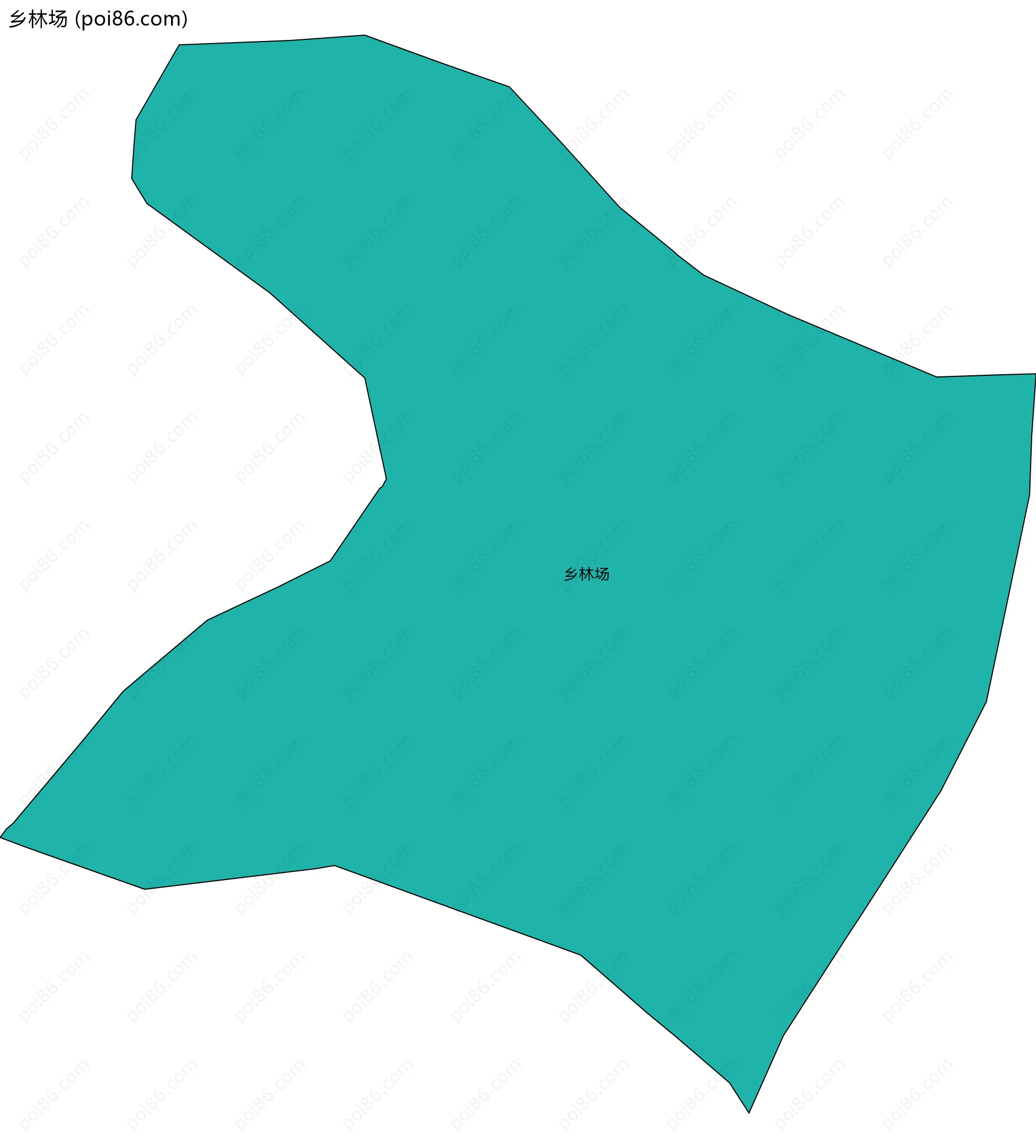 乡林场边界地图