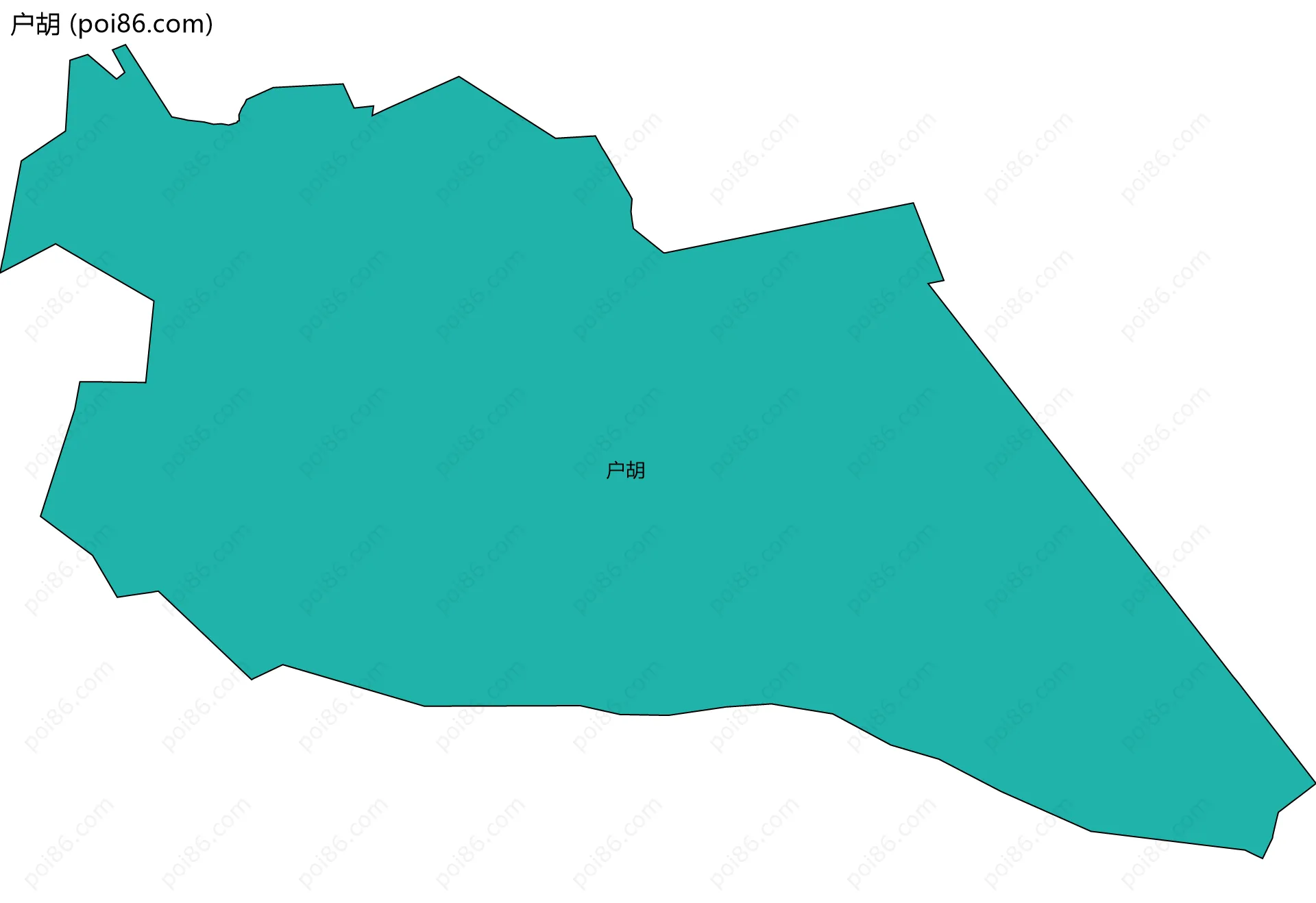 户胡边界地图