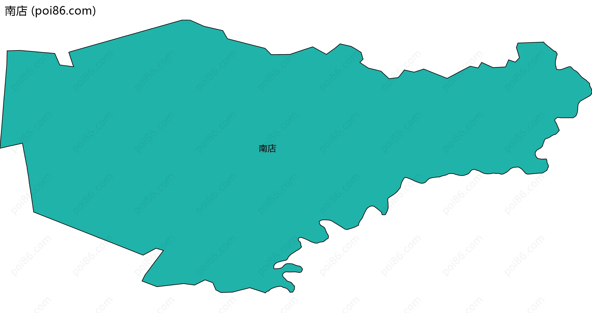 南店边界地图