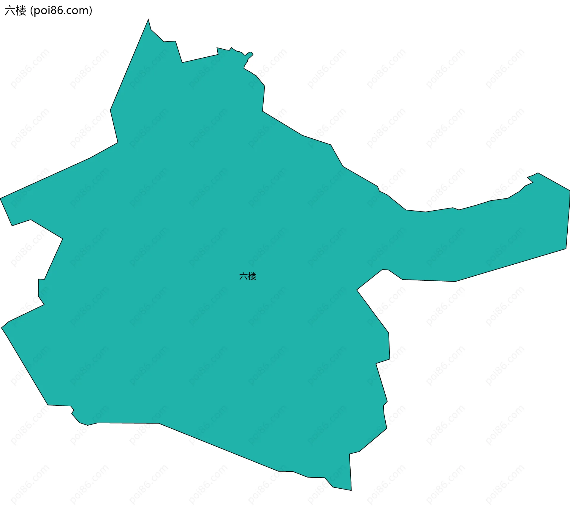 六楼边界地图