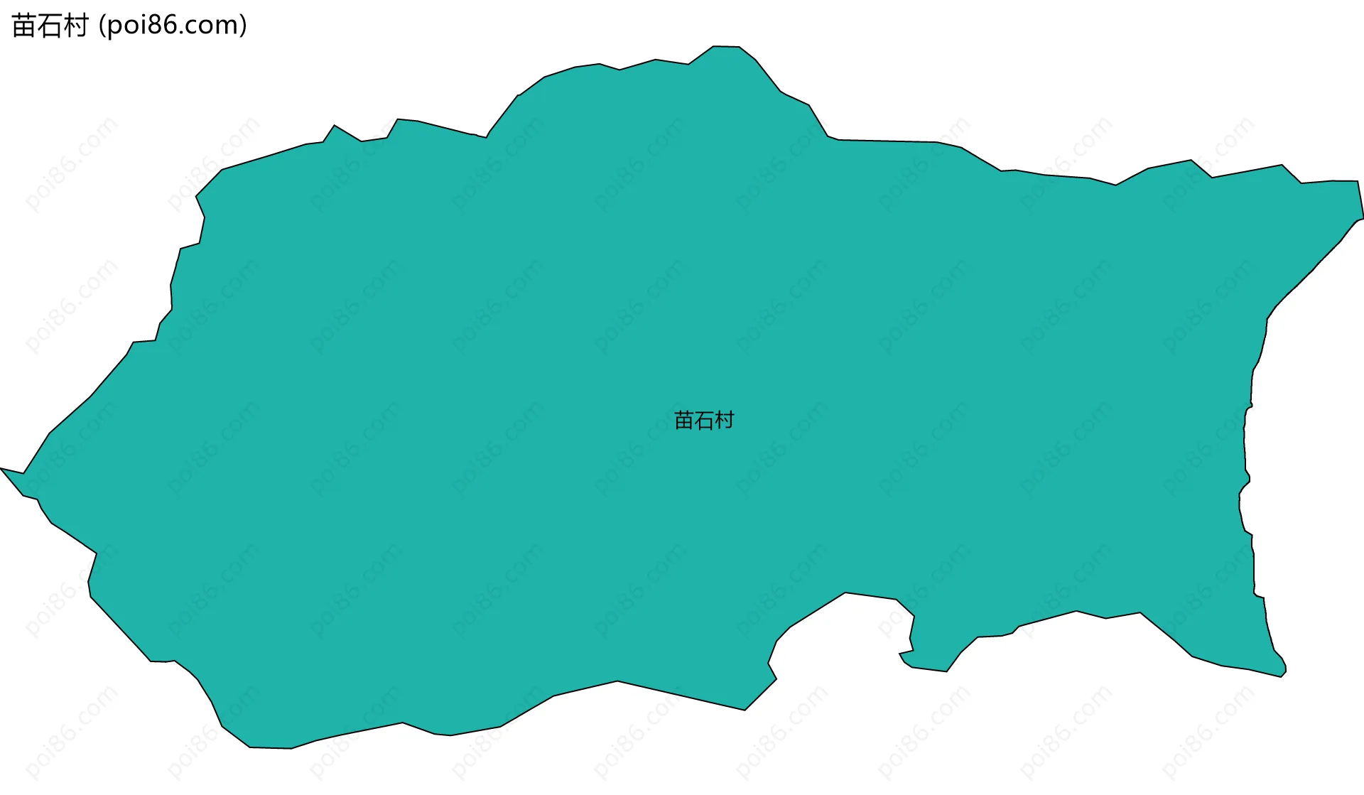 苗石村边界地图