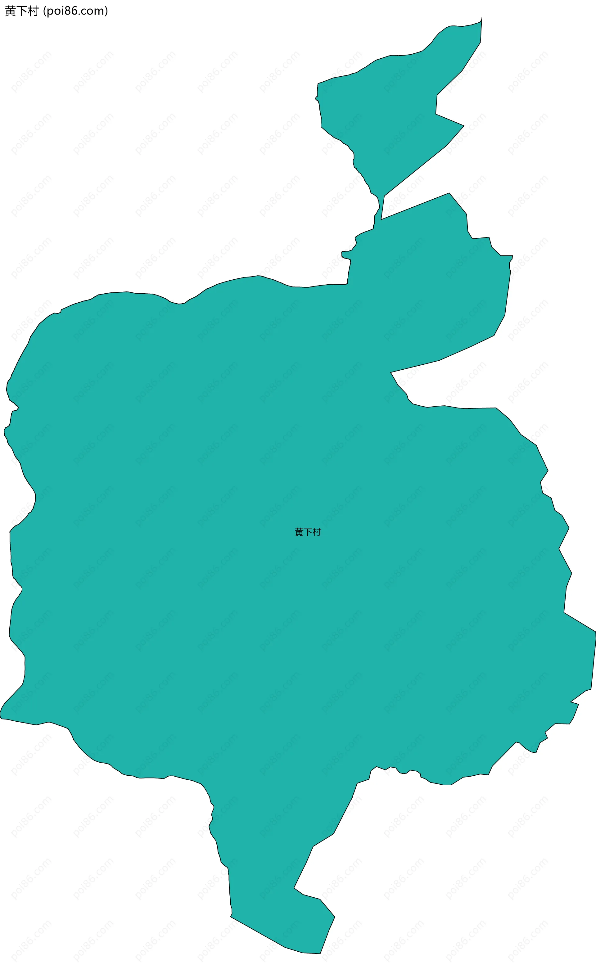 黄下村边界地图