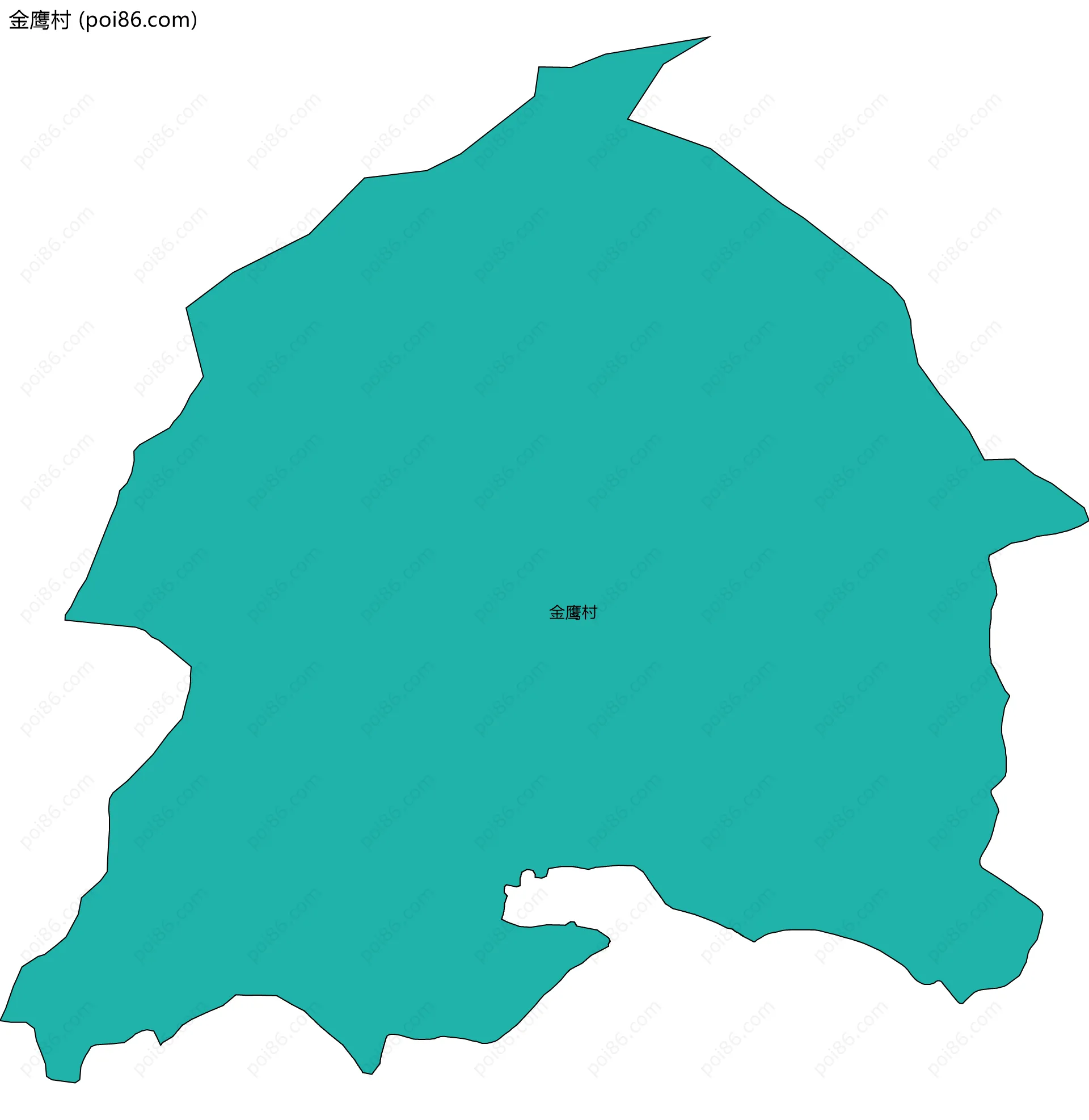 金鹰村边界地图