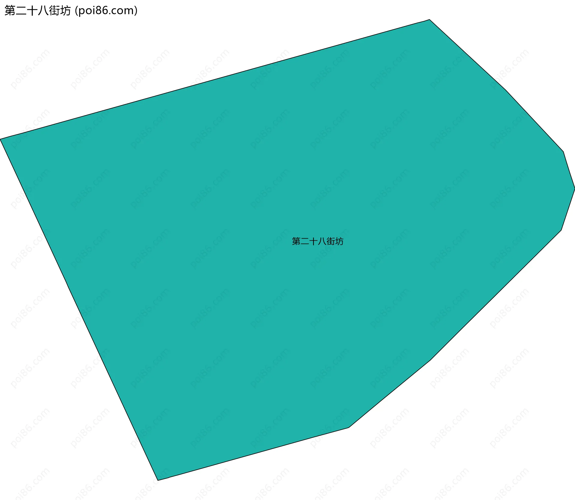 第二十八街坊边界地图