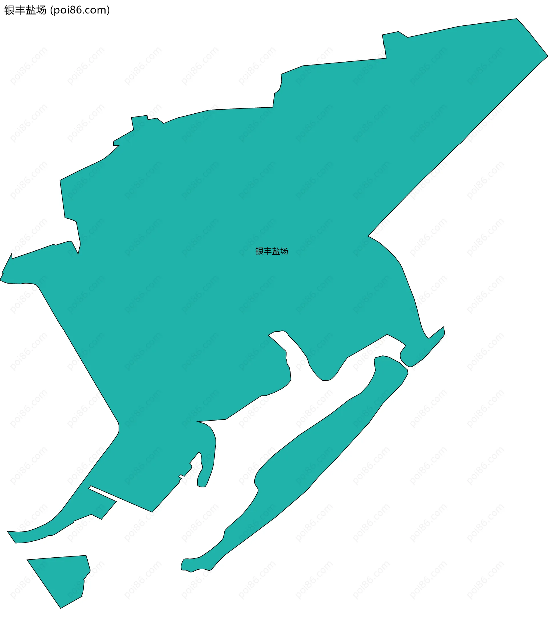 银丰盐场边界地图
