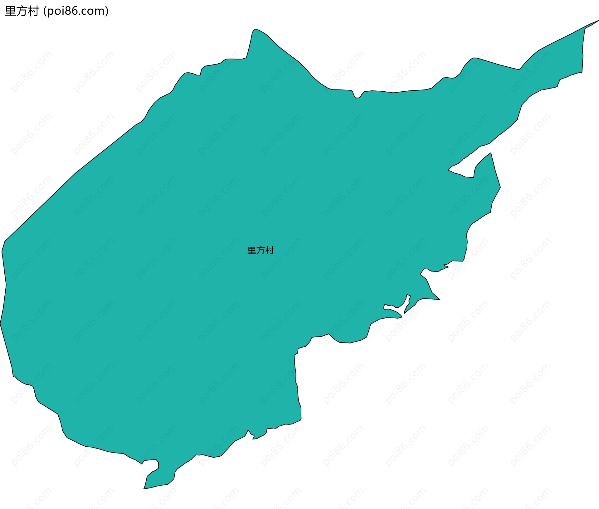 里方村边界地图