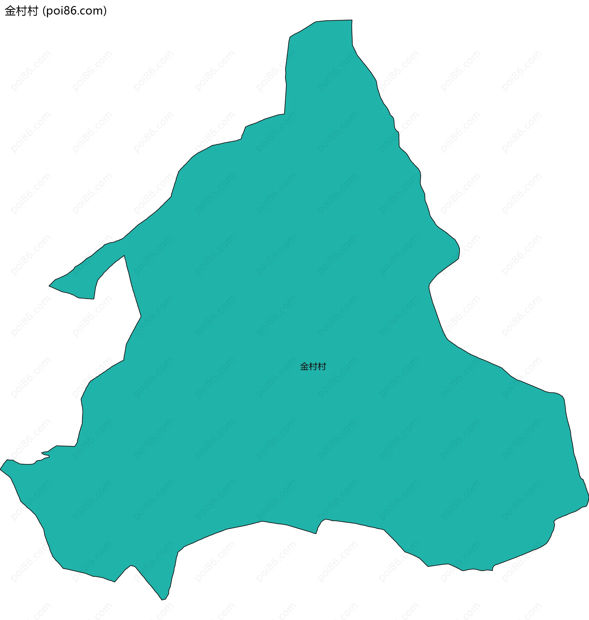 金村村边界地图