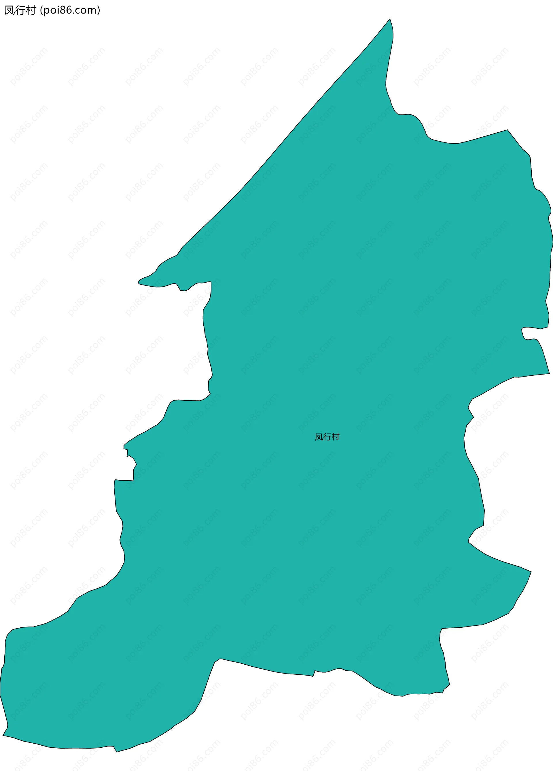 凤行村边界地图