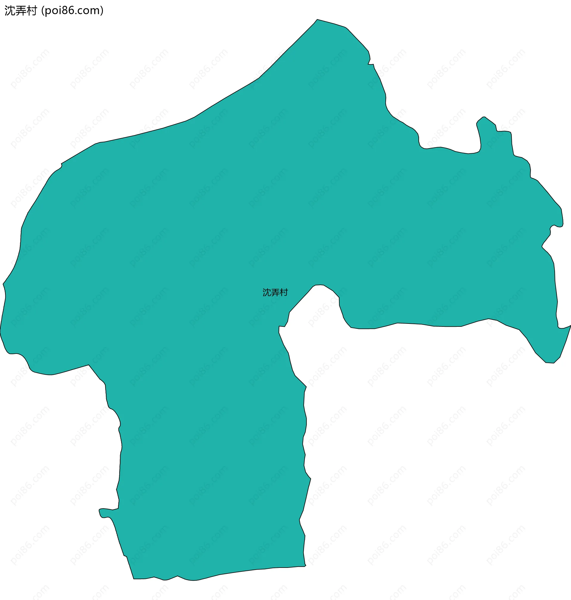 沈弄村边界地图