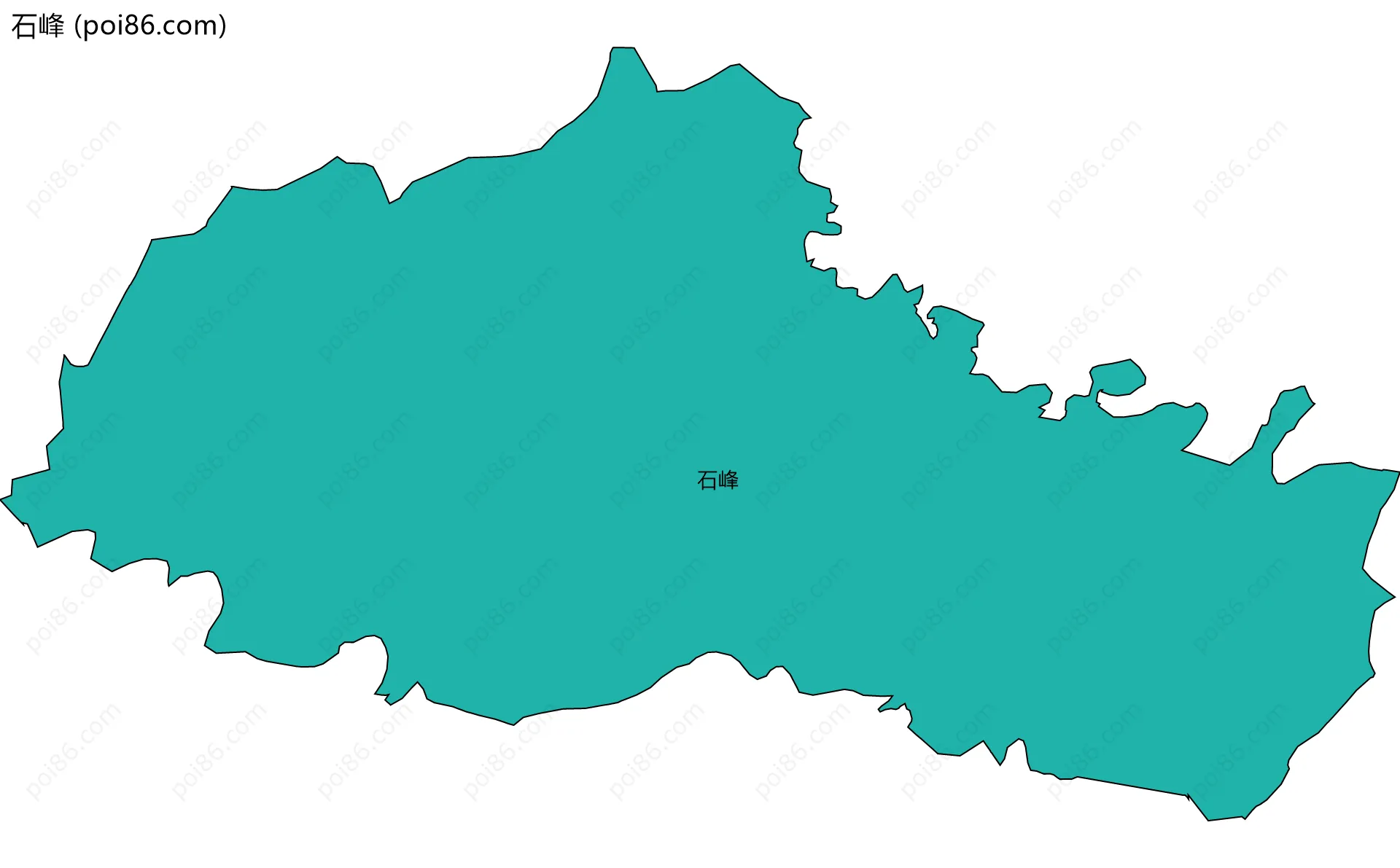 石峰边界地图